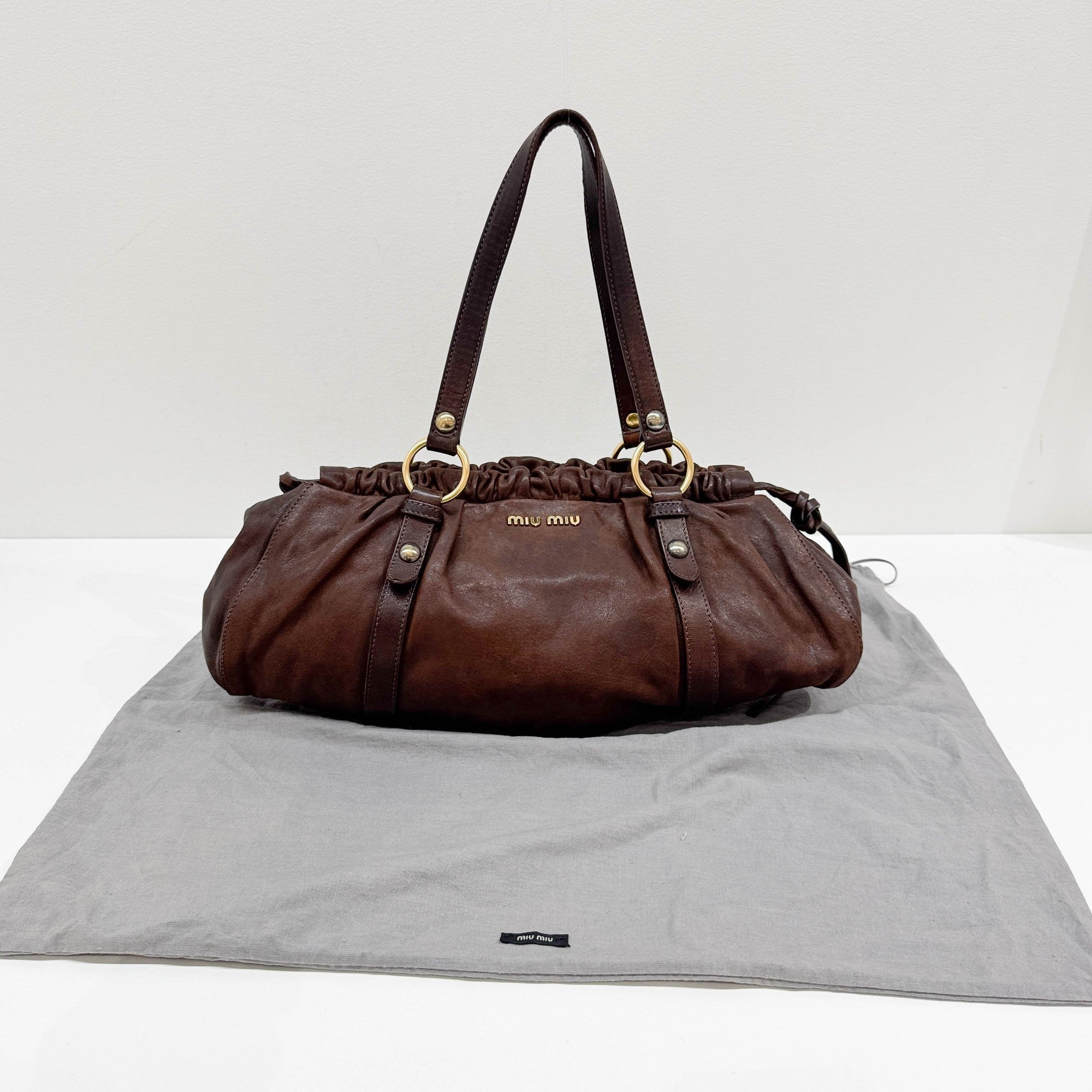 Brown Leather Shoulder Bag