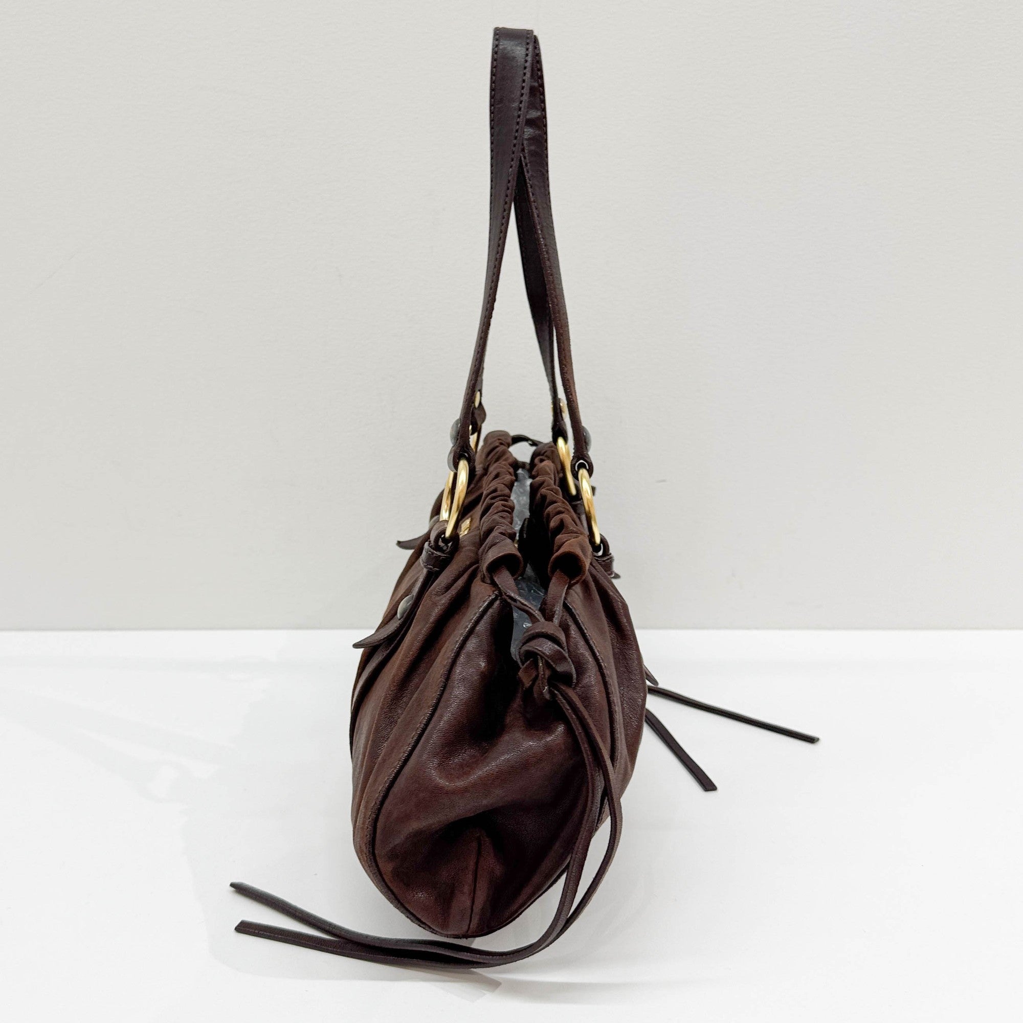 Brown Leather Shoulder Bag