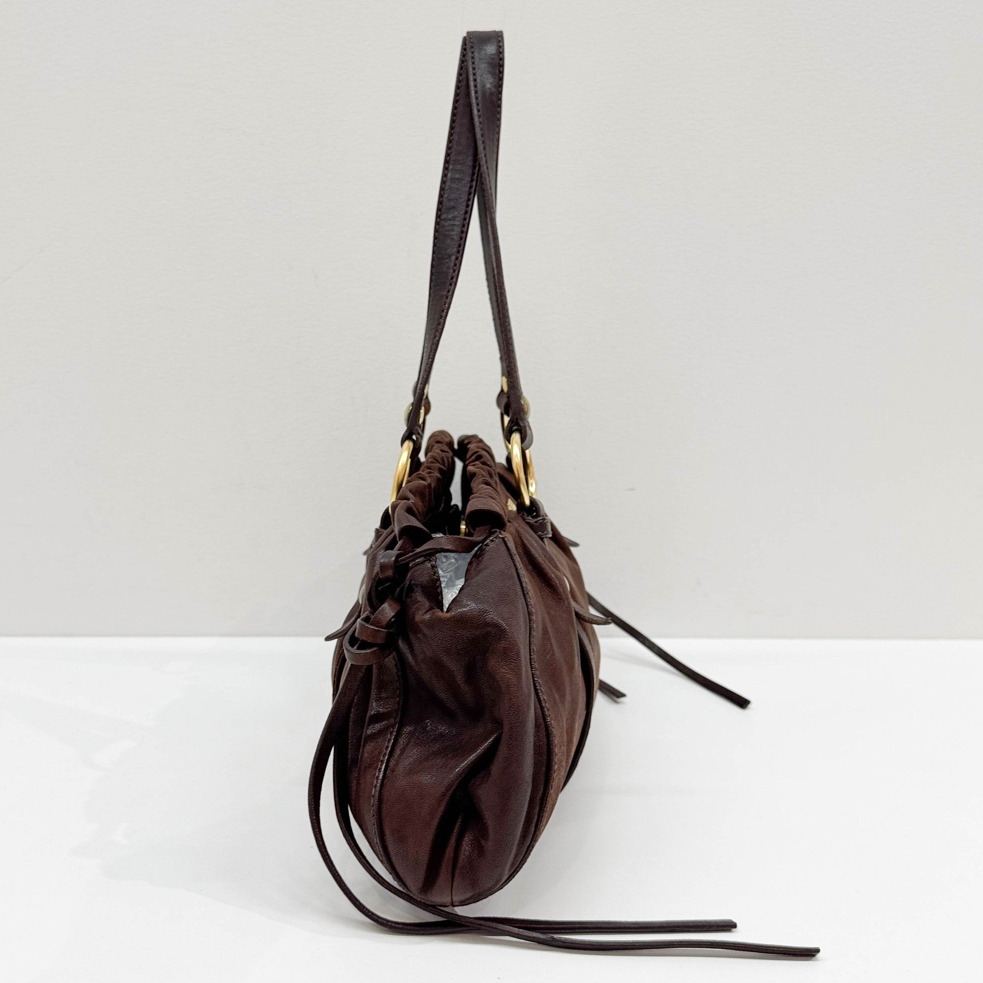 Brown Leather Shoulder Bag
