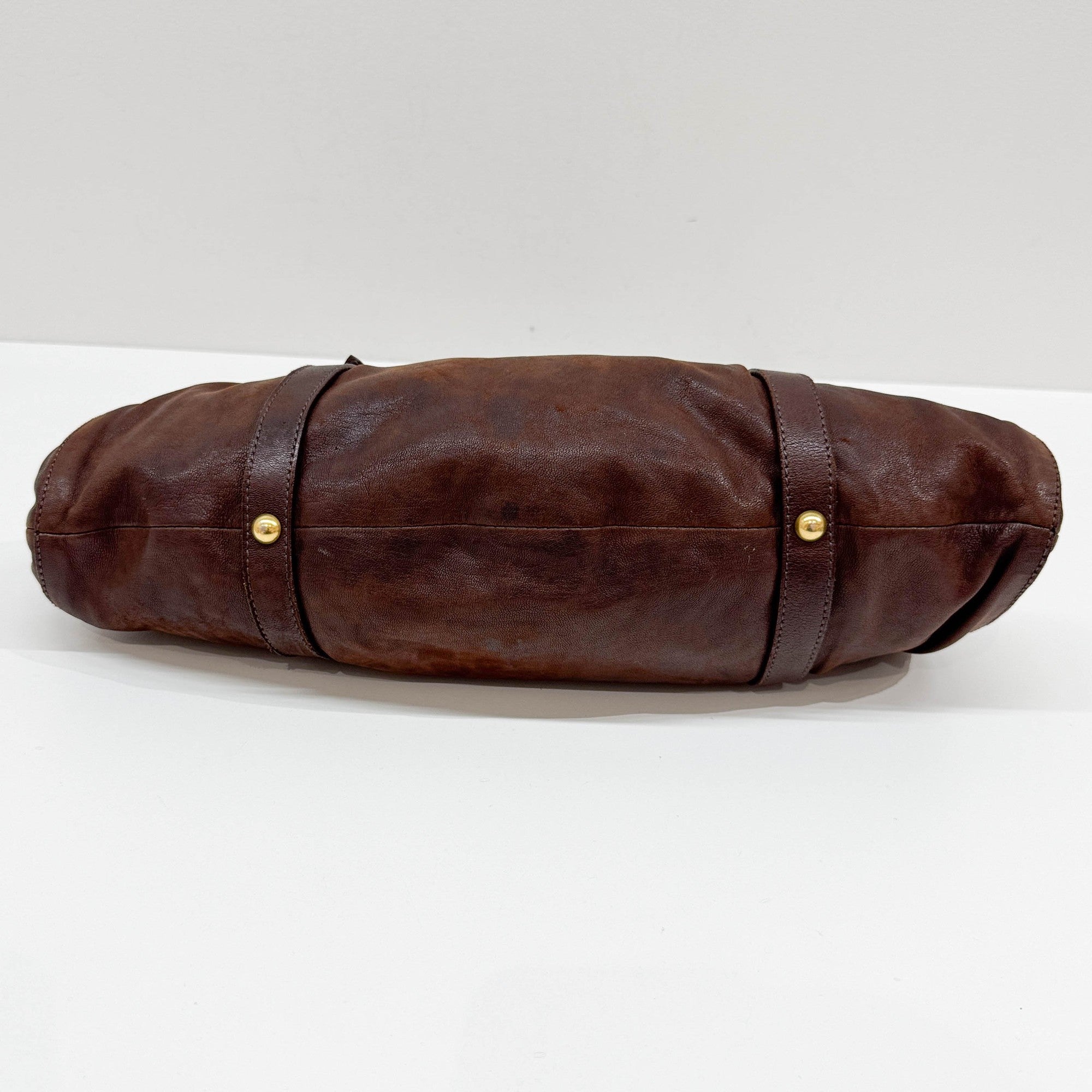 Brown Leather Shoulder Bag