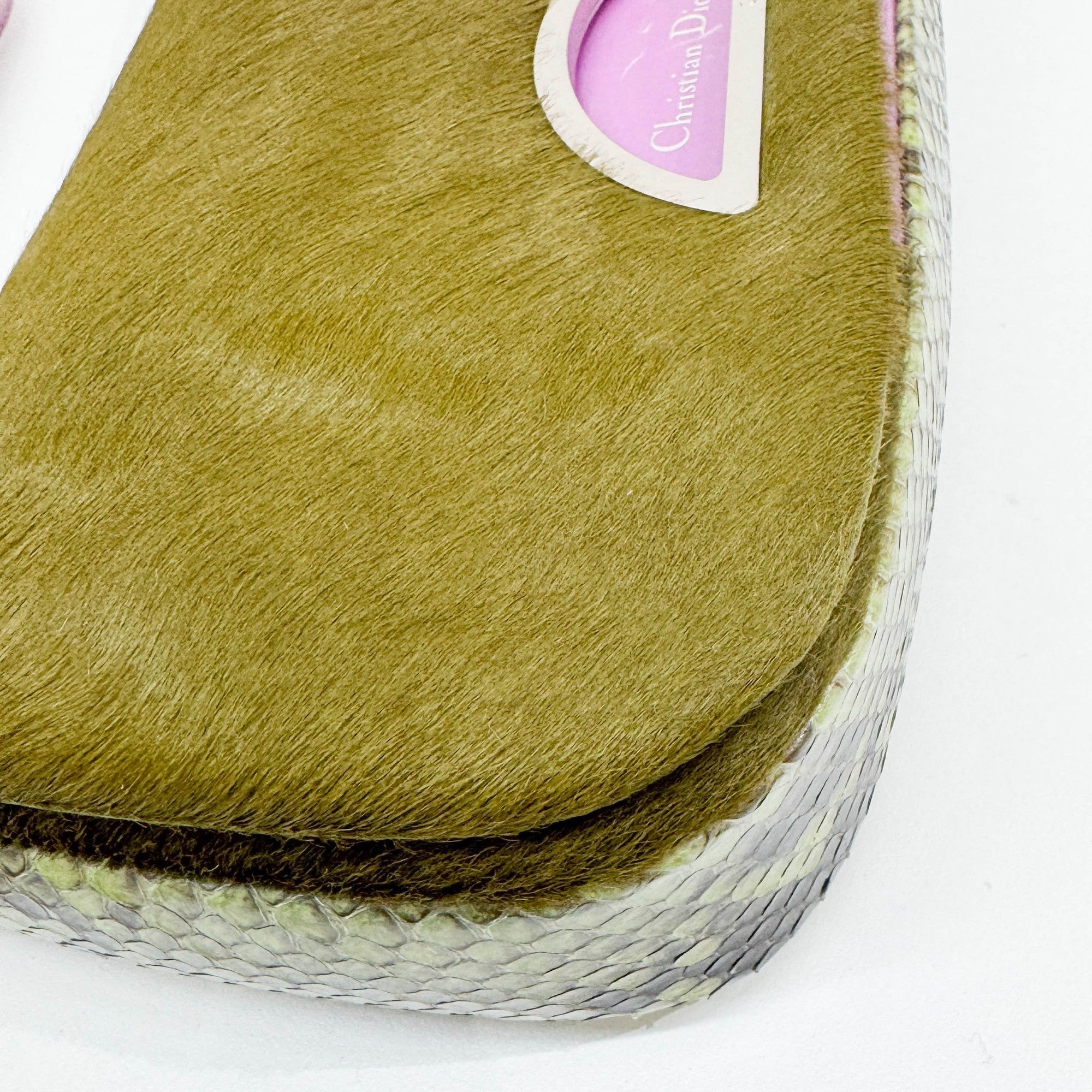 Malice Pearl Moss Green Pony Hair Shoulder Bag