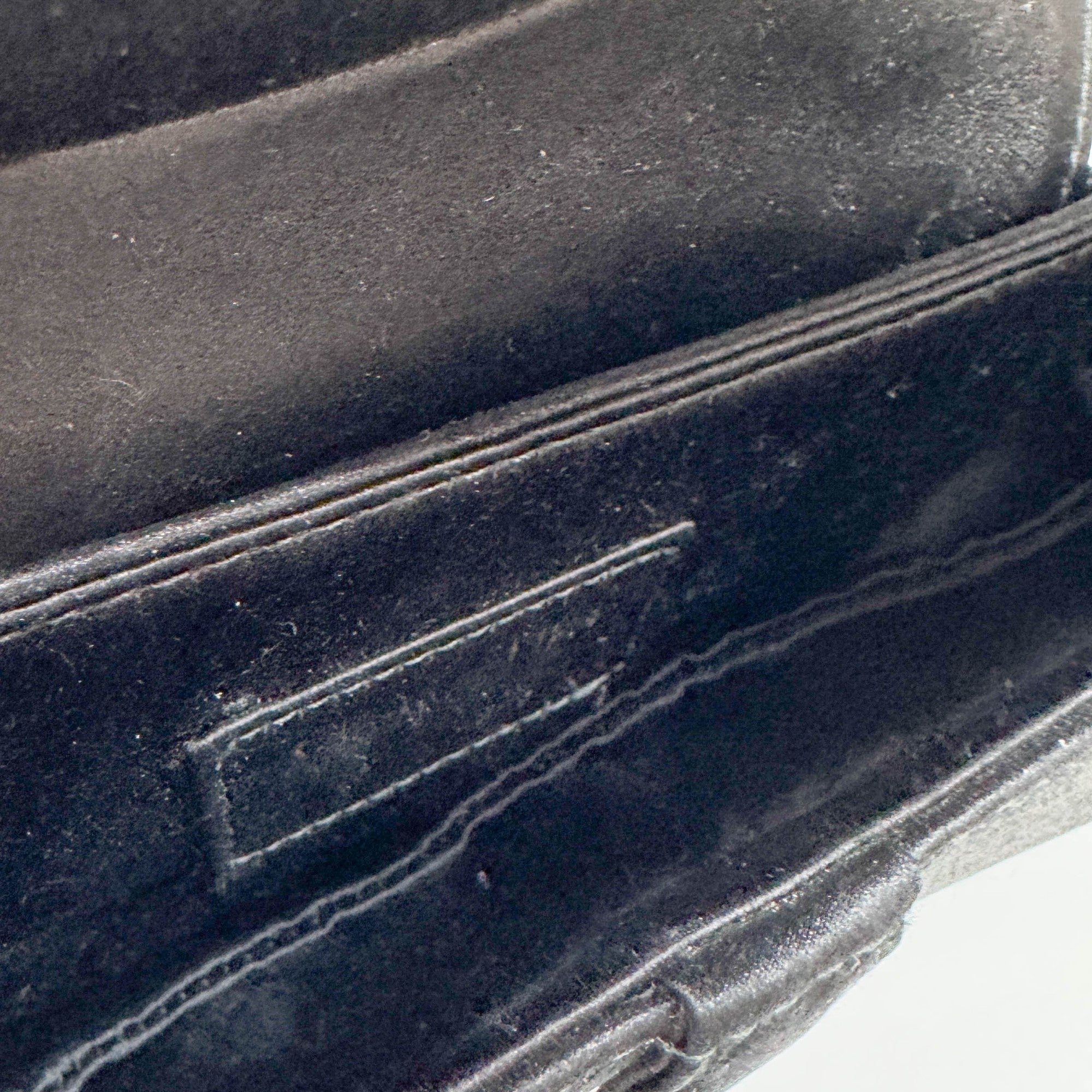 Mini Saddle Black Satin Hand Bag