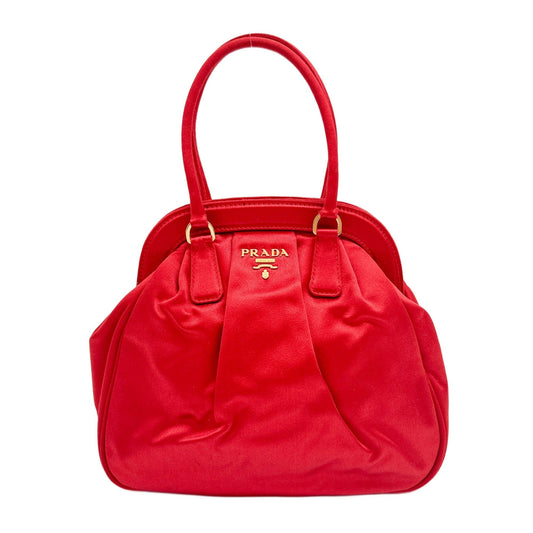 Vermillion Satin Hand Bag