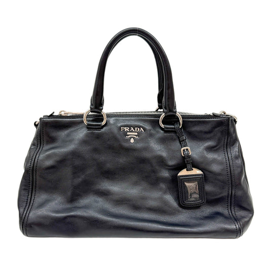 Black Leather Two Way Bag