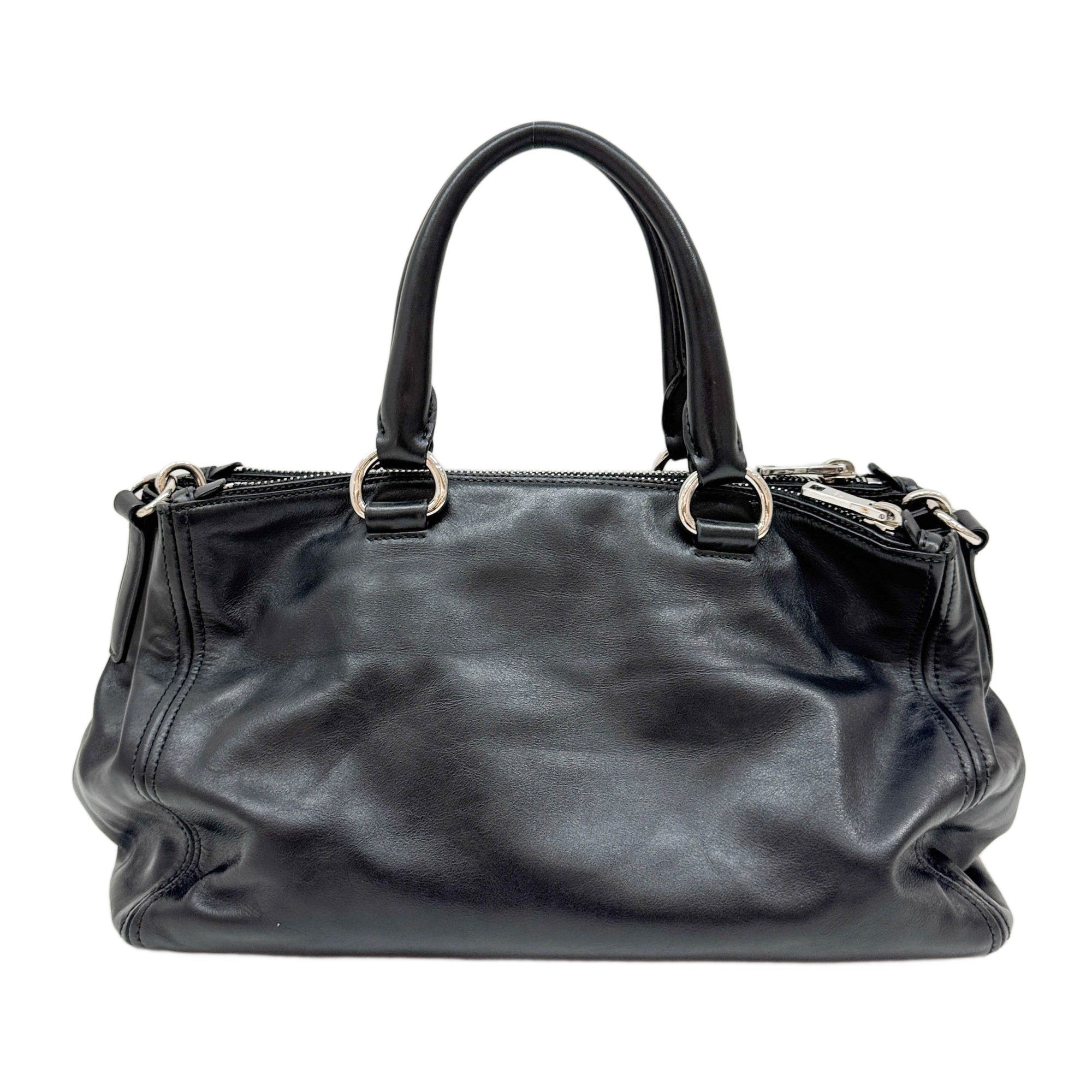 Black Leather Two Way Bag