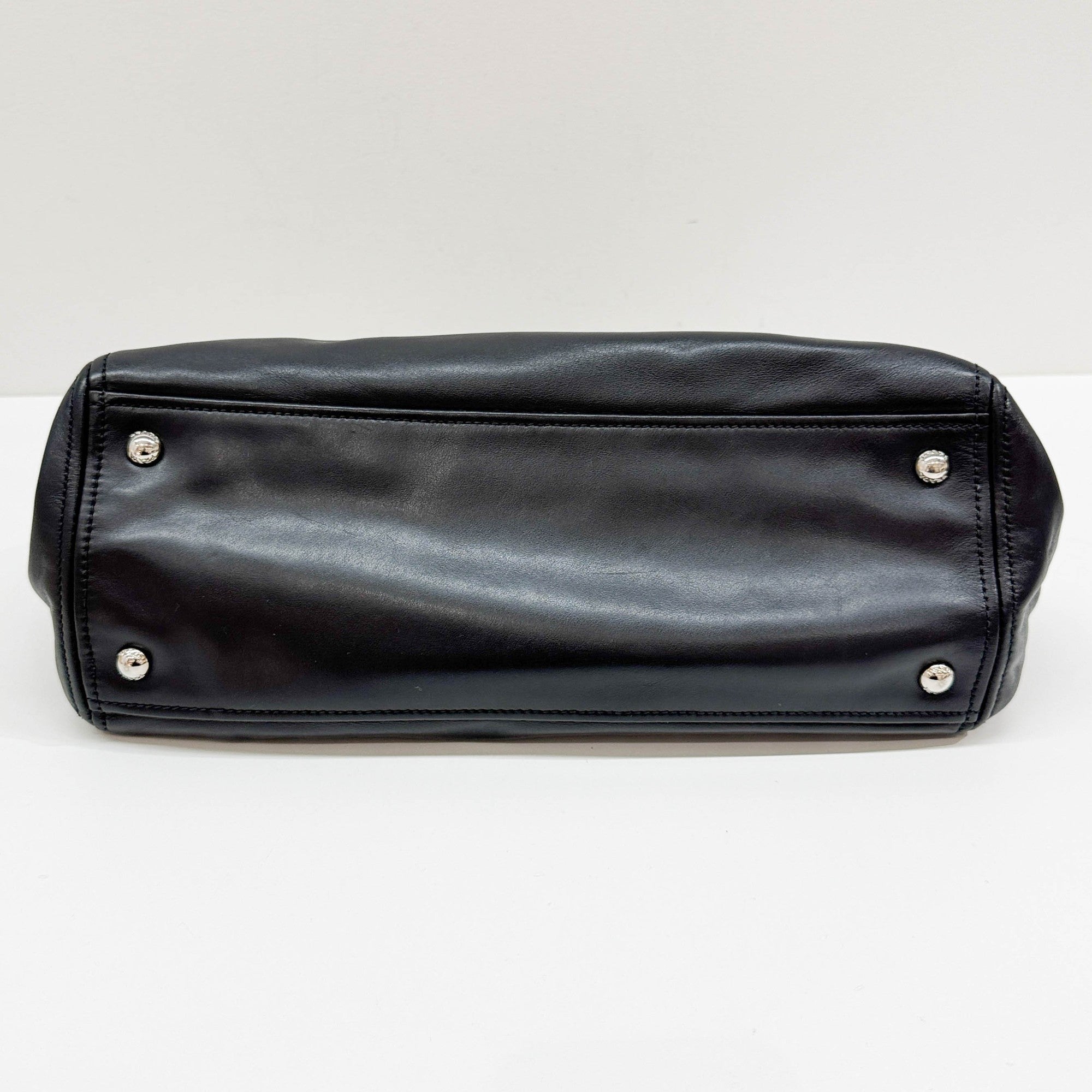 Black Leather Two Way Bag