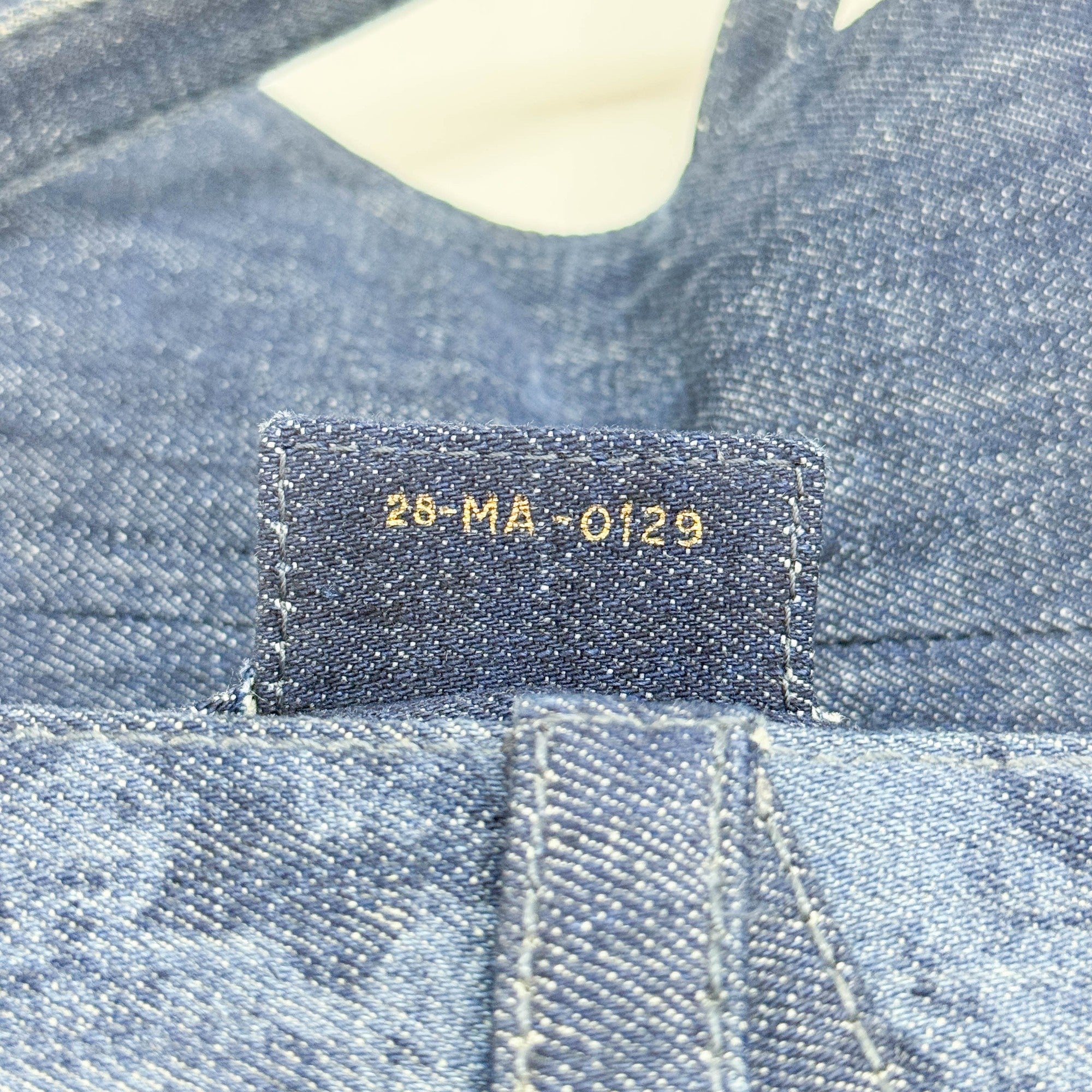 Saddle Blue Tie Dye Denim Shoulder Bag