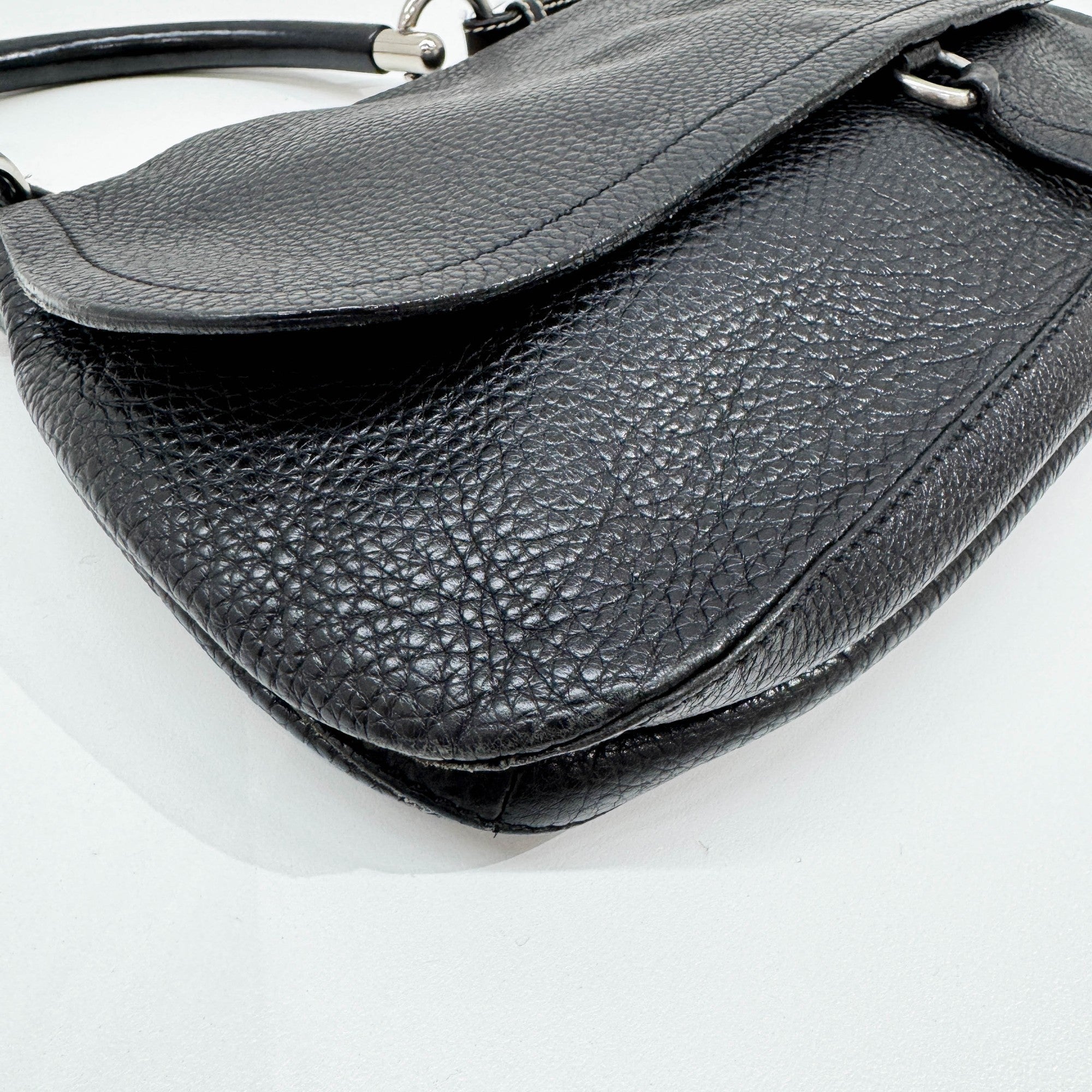 Black Leather Shoulder Bag