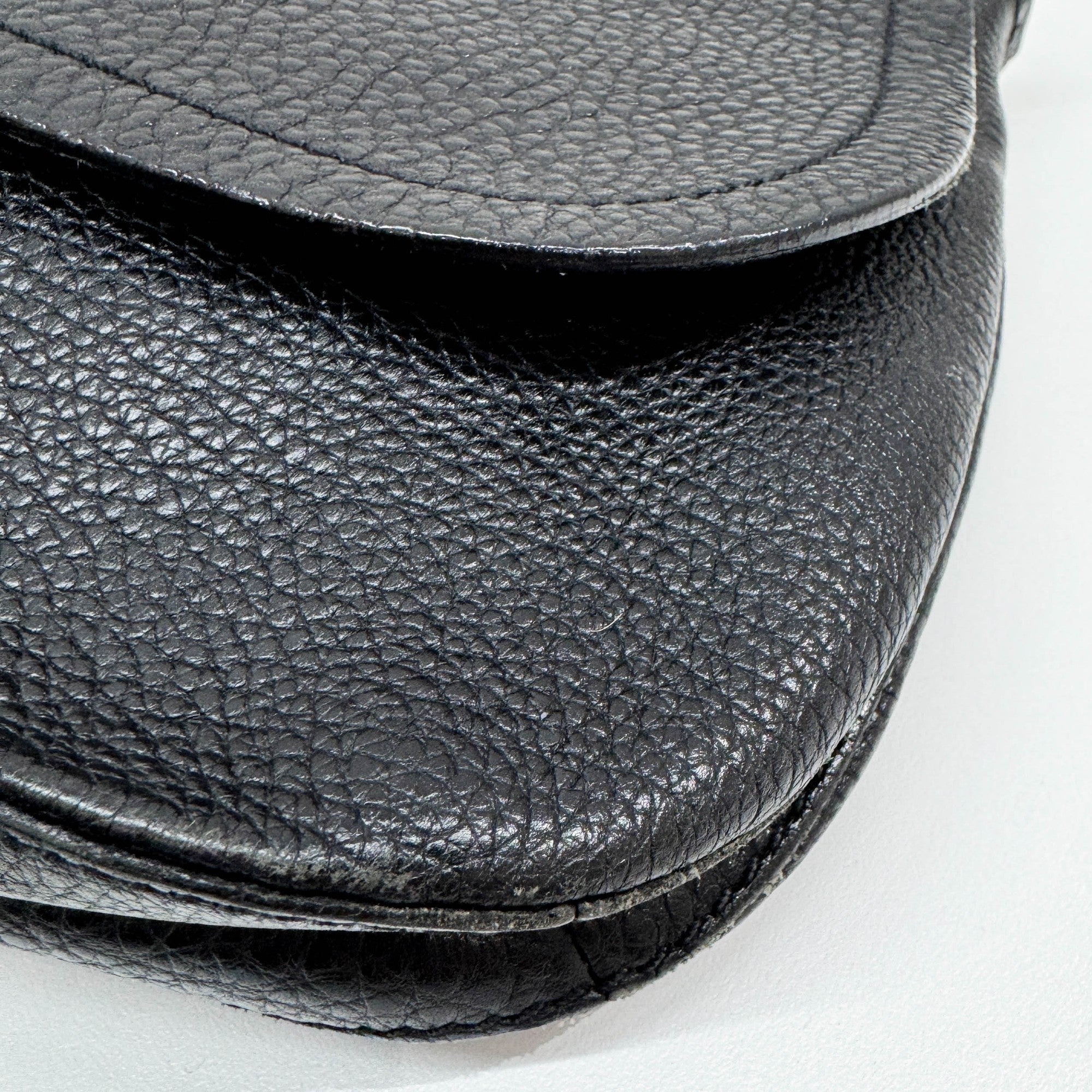 Black Leather Shoulder Bag