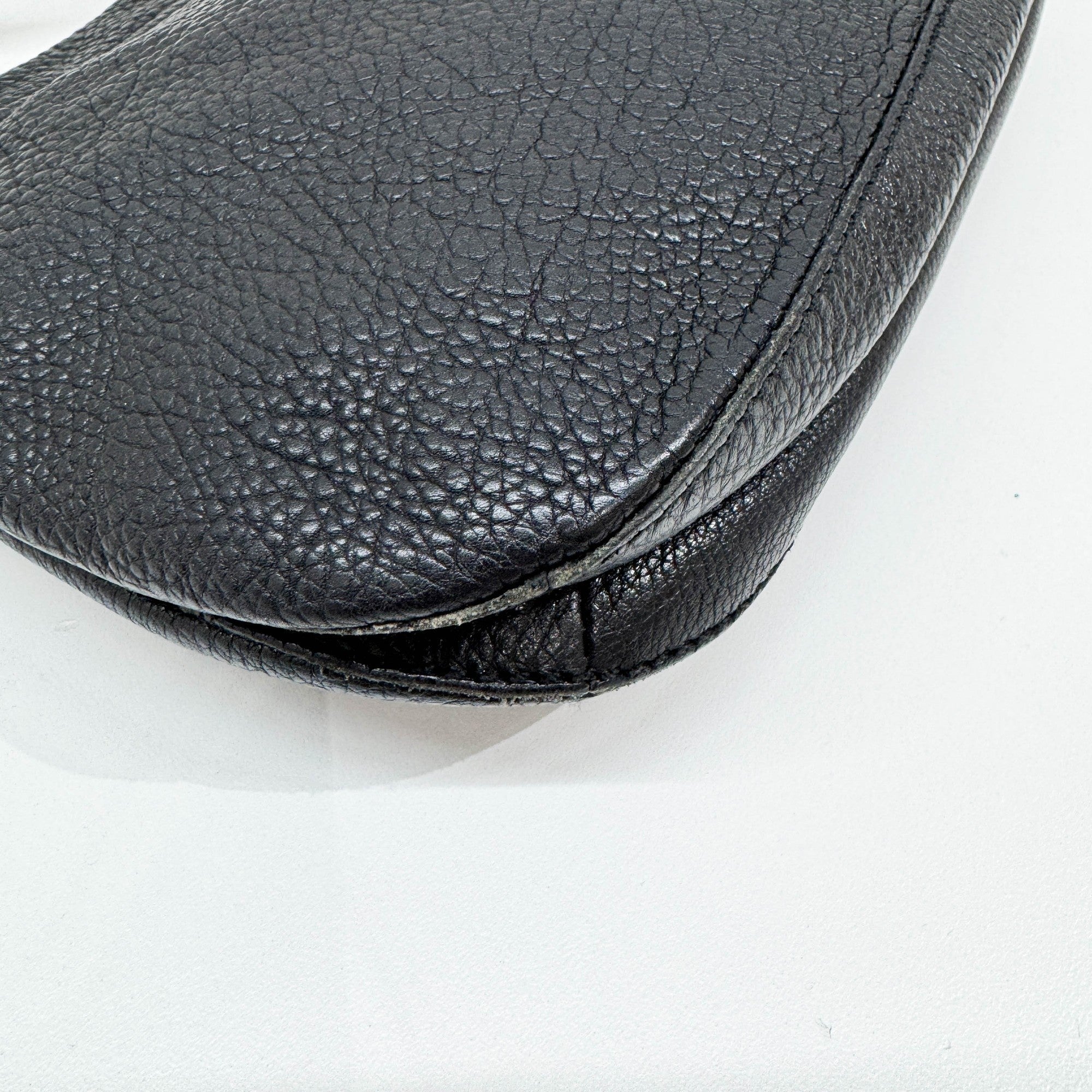 Black Leather Shoulder Bag