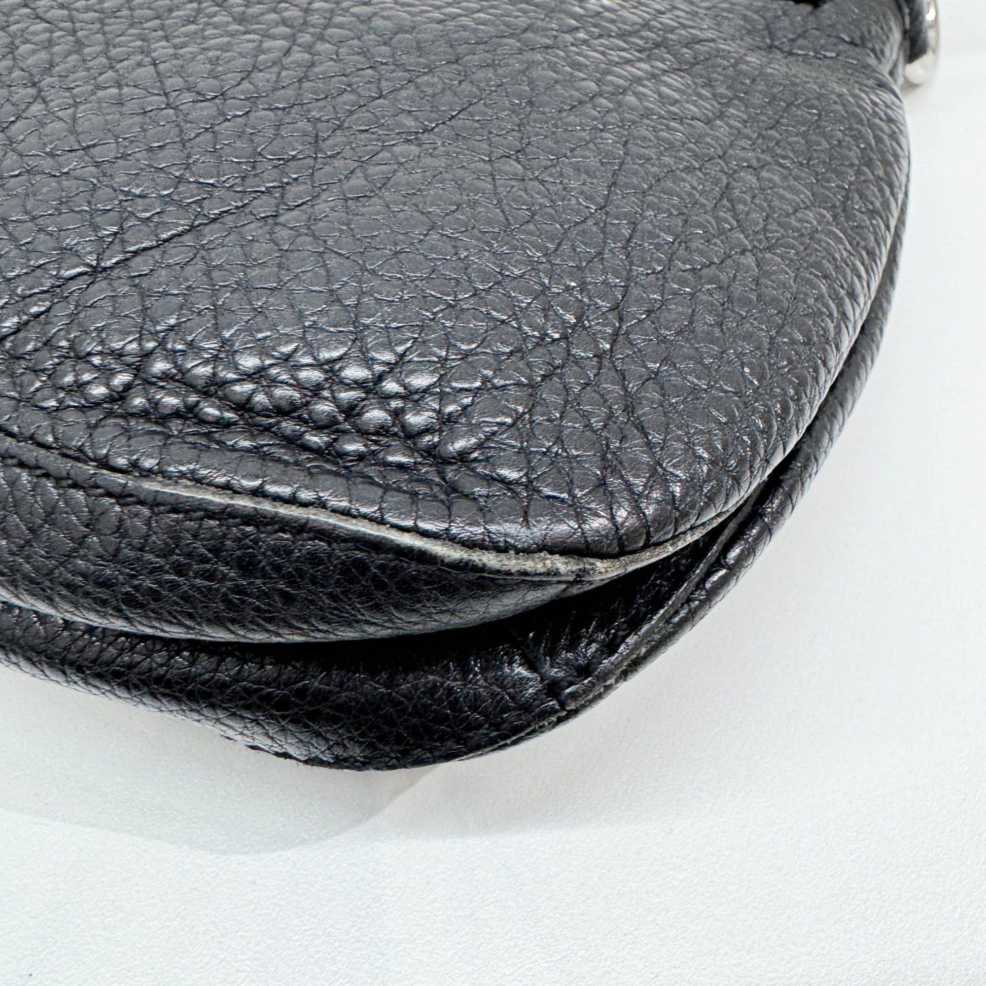 Black Leather Shoulder Bag