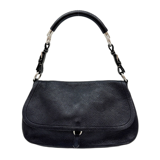 Black Leather Shoulder Bag