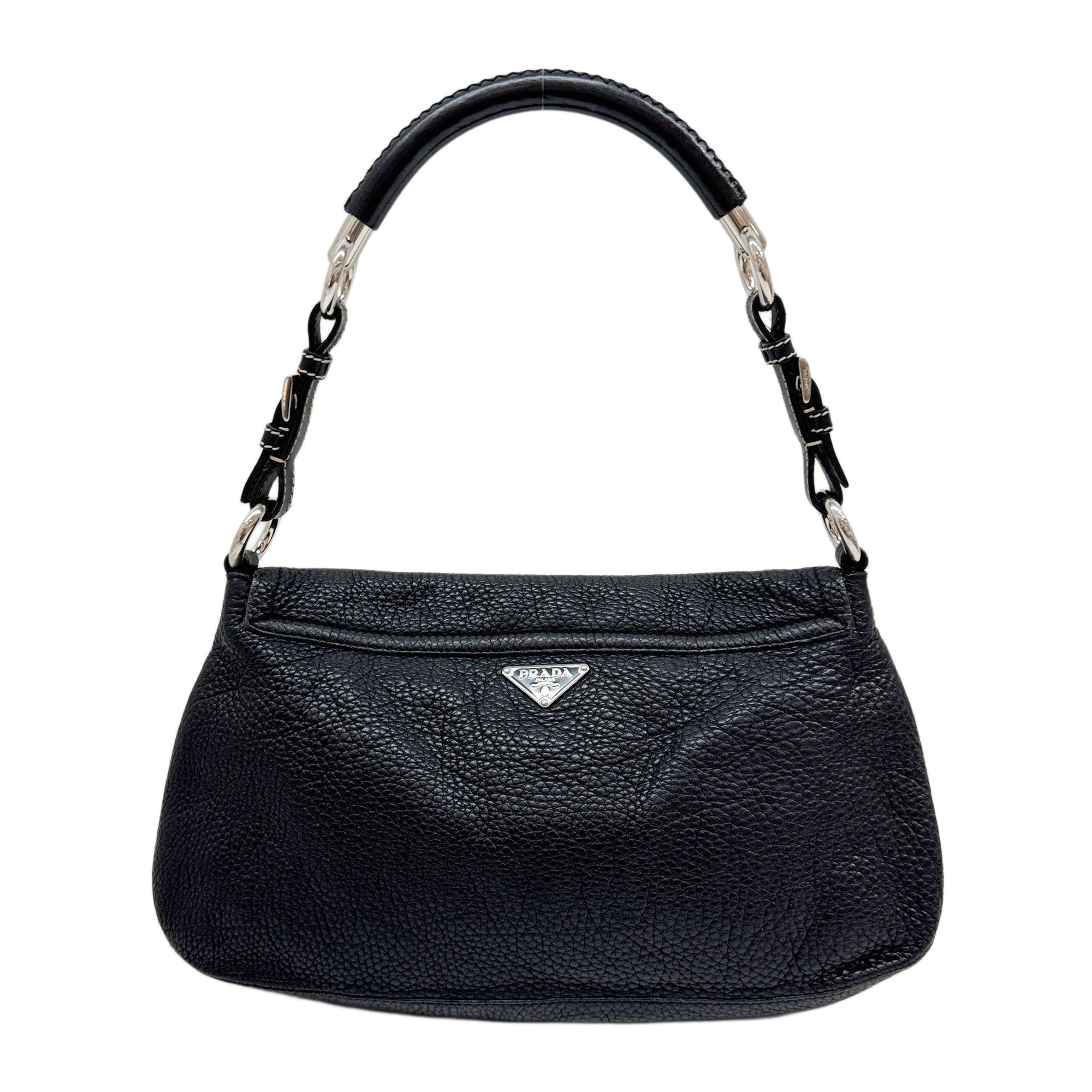 Black Leather Shoulder Bag