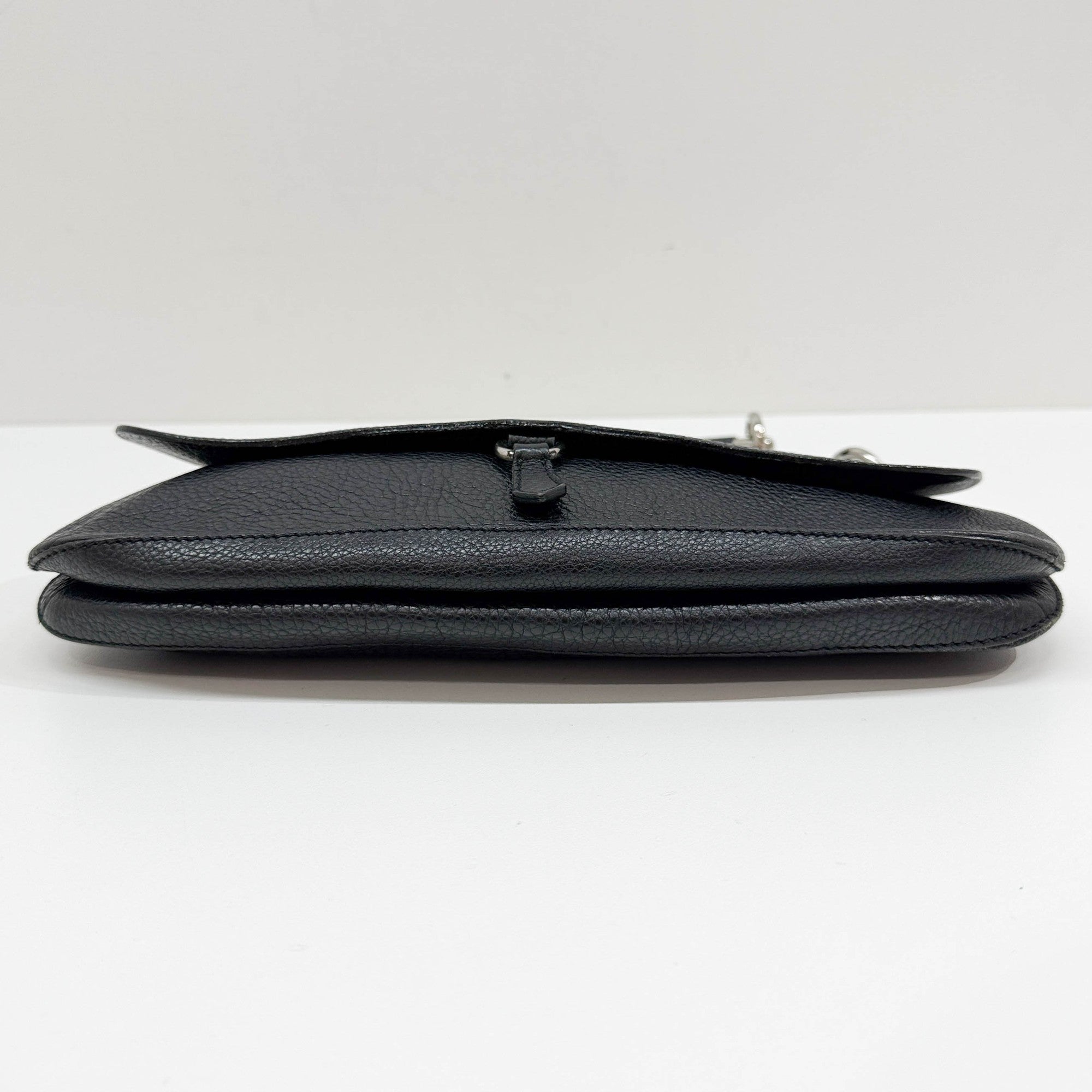 Black Leather Shoulder Bag