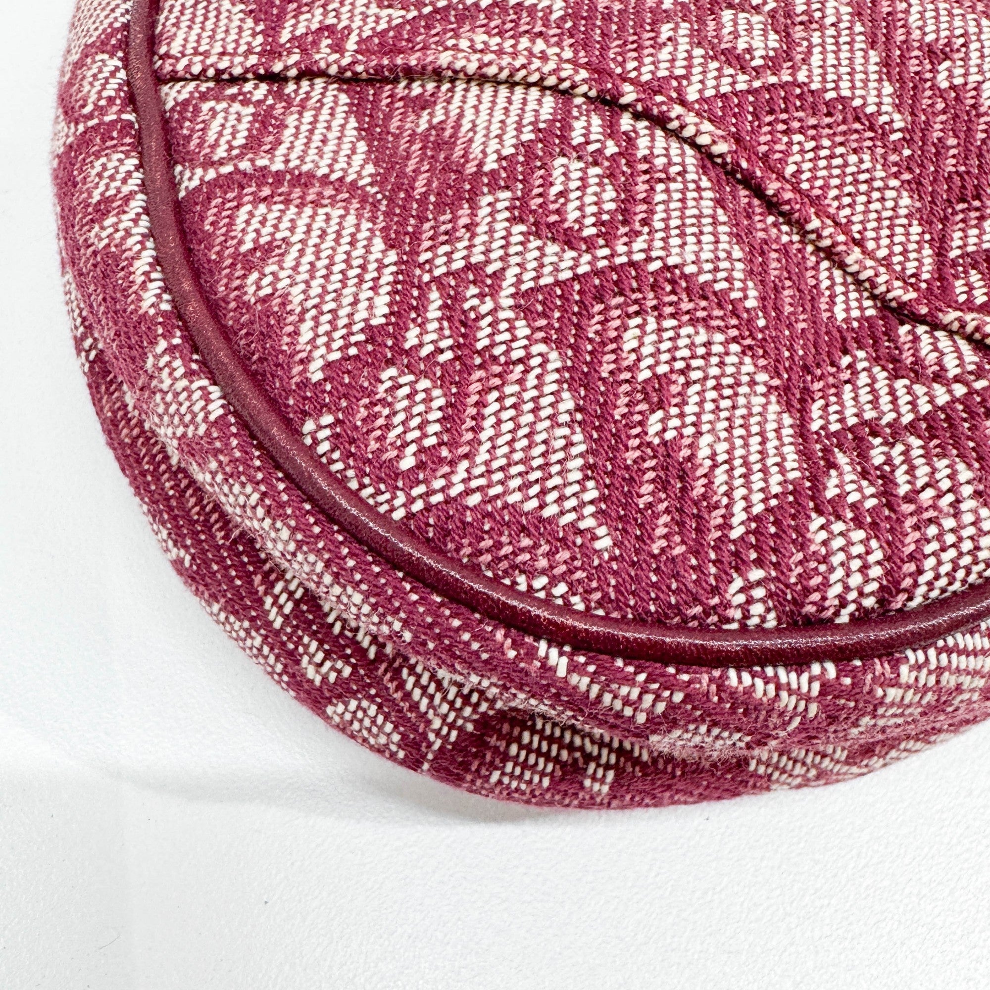 Saddle Pouch Bordeaux Trotter Canvas Shoulder Bag