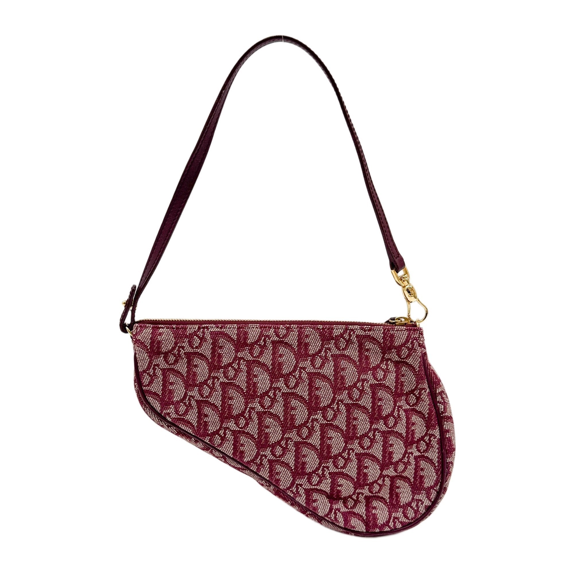 Saddle Pouch Bordeaux Trotter Canvas Shoulder Bag