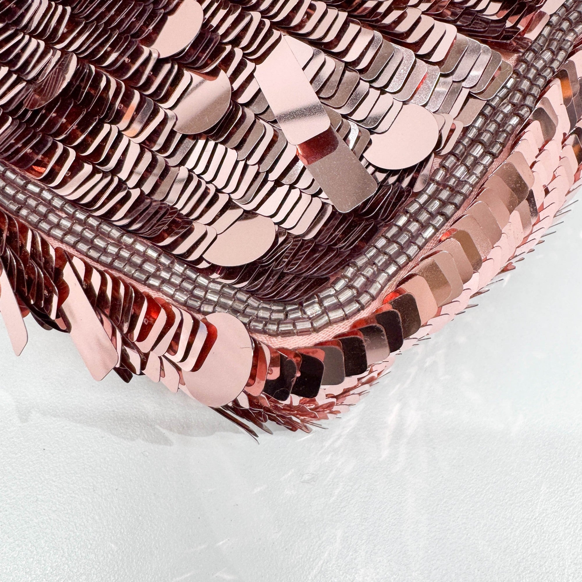 Mini Baguette Pink Sequin Two Way Bag