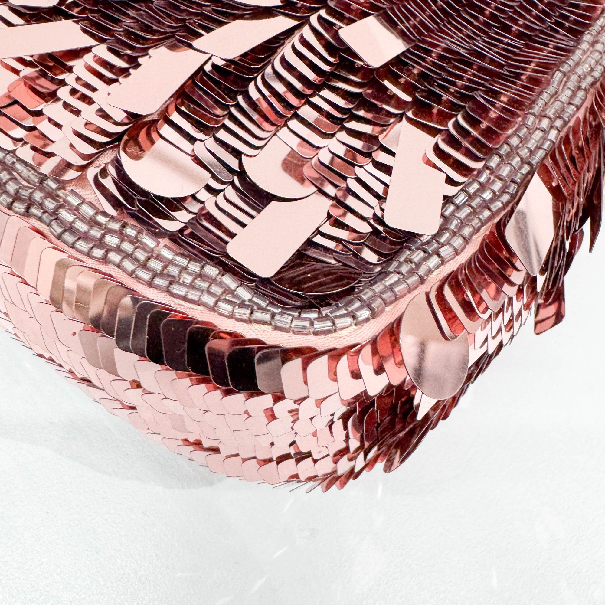 Mini Baguette Pink Sequin Two Way Bag