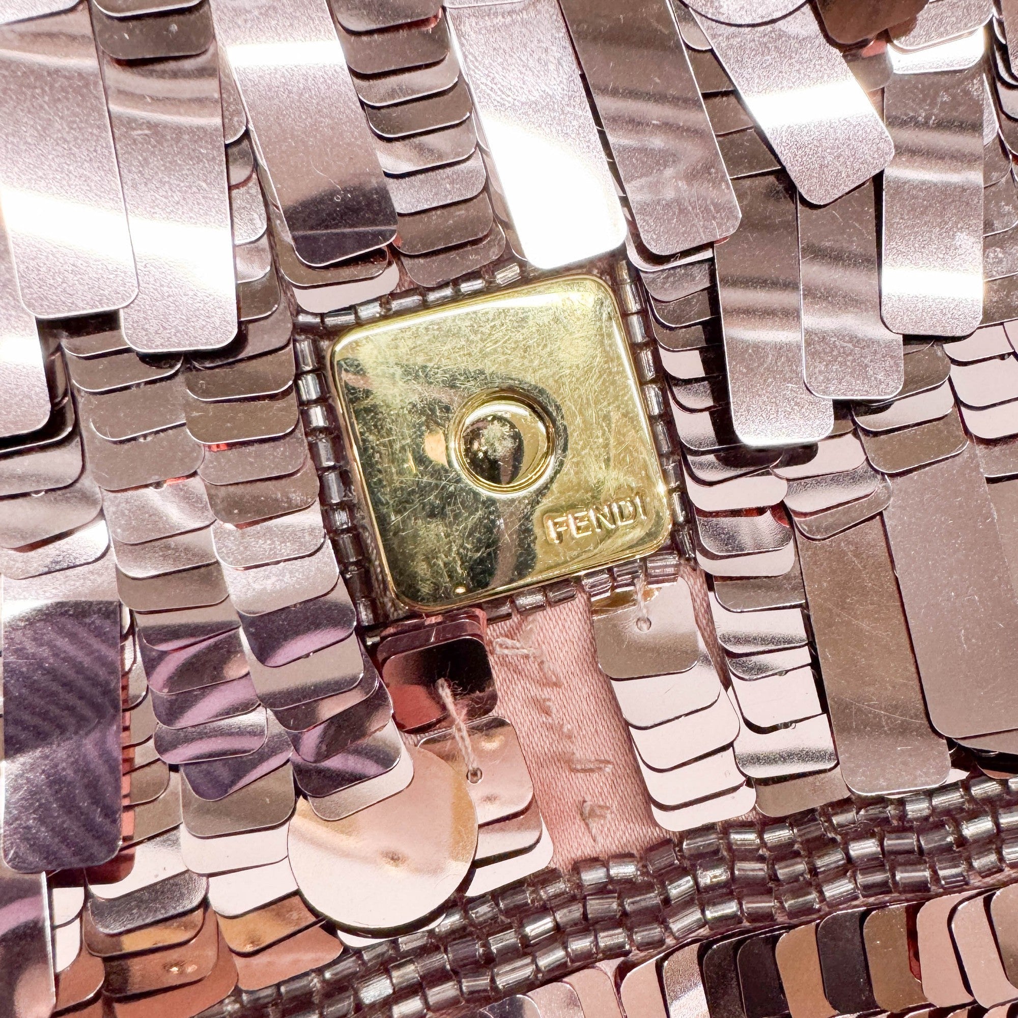 Mini Baguette Pink Sequin Two Way Bag