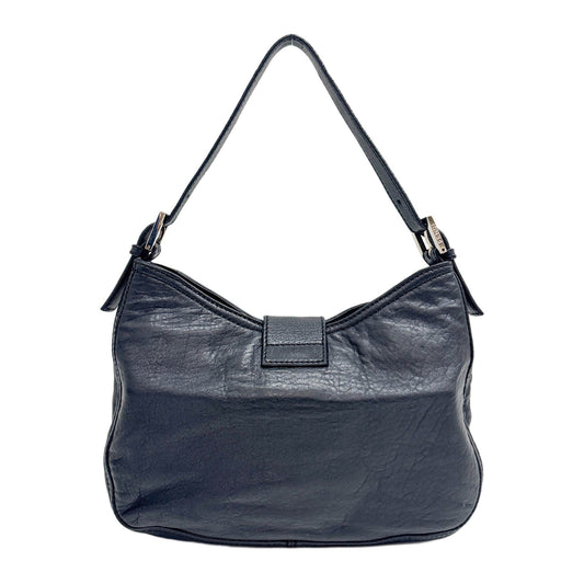 Mamma Baguette Black Leather Shoulder Bag