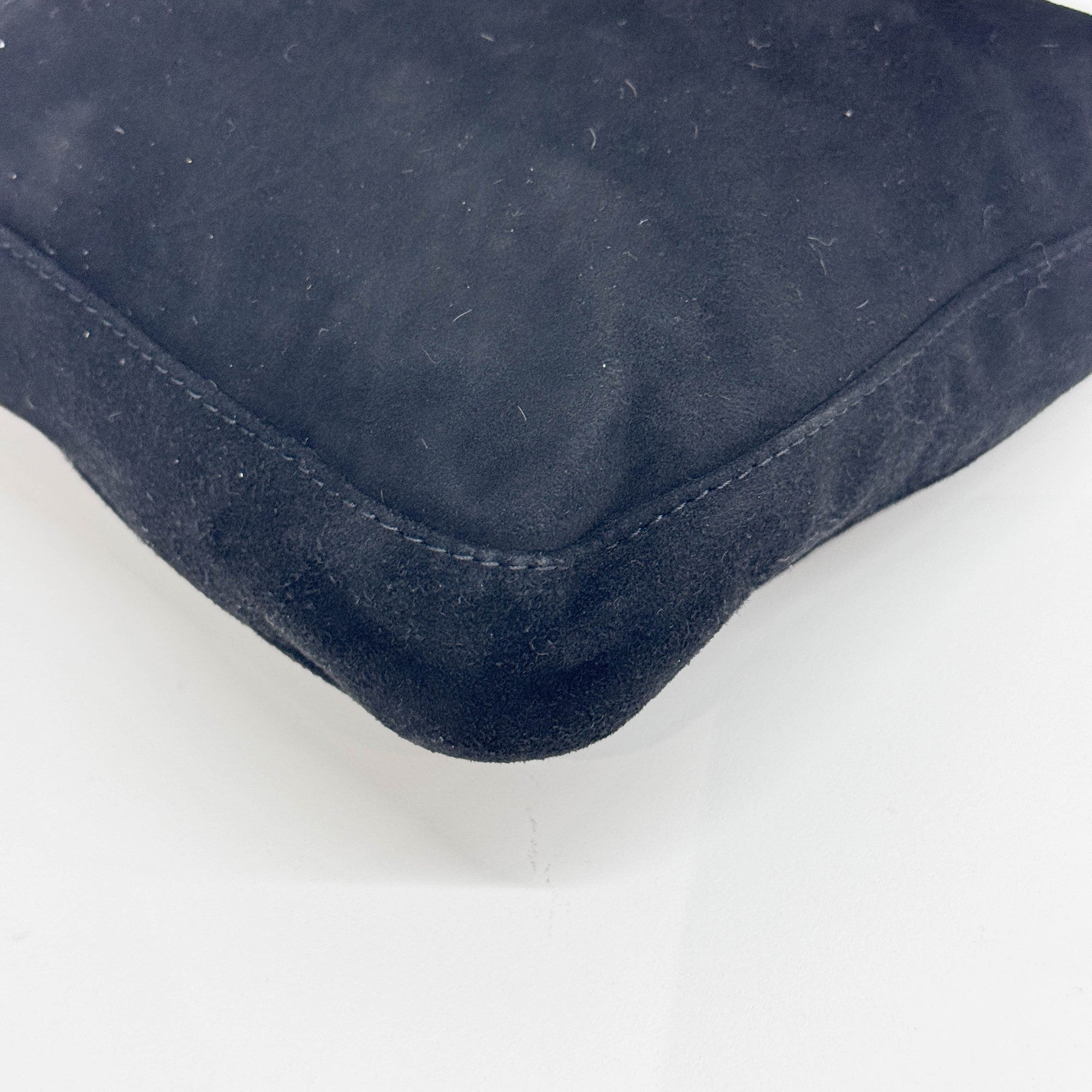 Black Suede Shoulder Bag