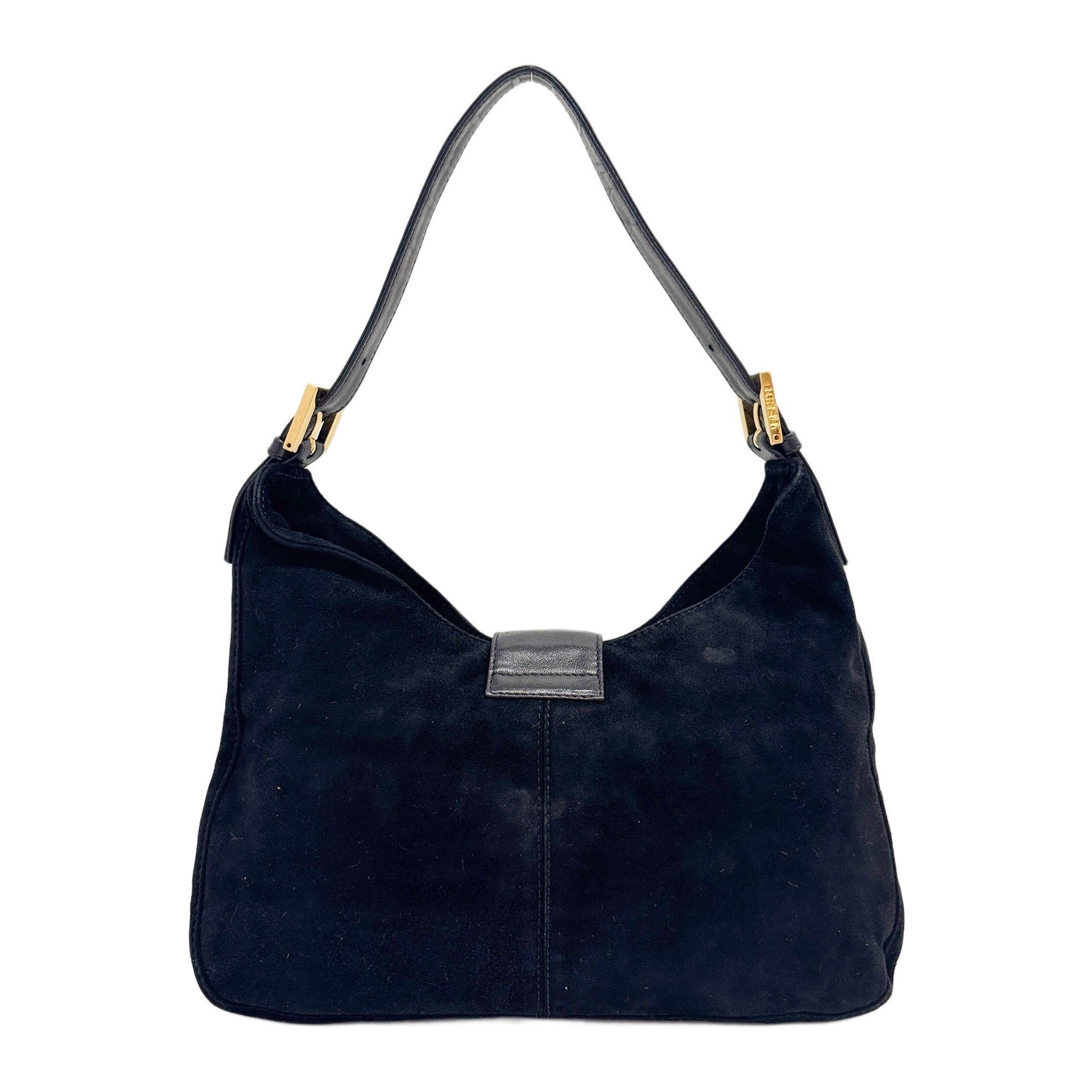 Black Suede Shoulder Bag