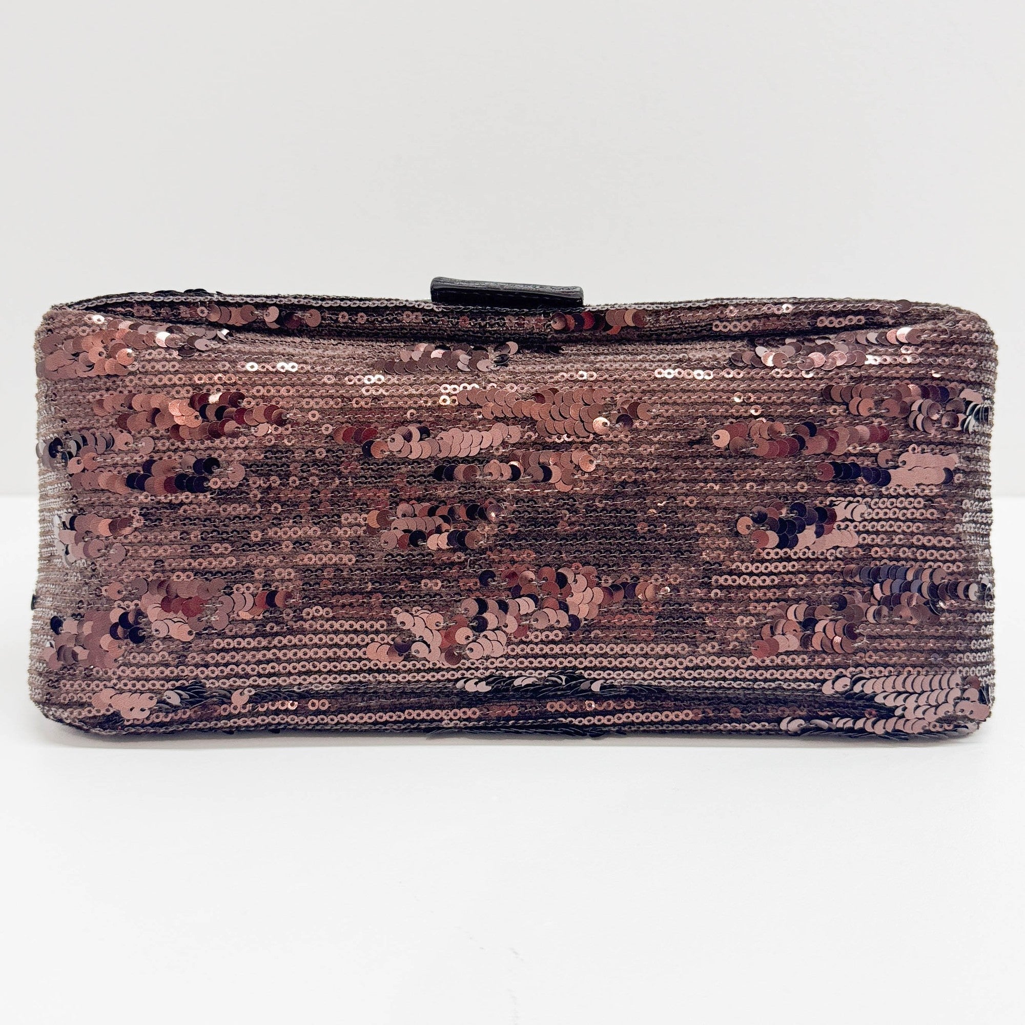 Mamma Baguette Brown Sequin Shoulder Bag