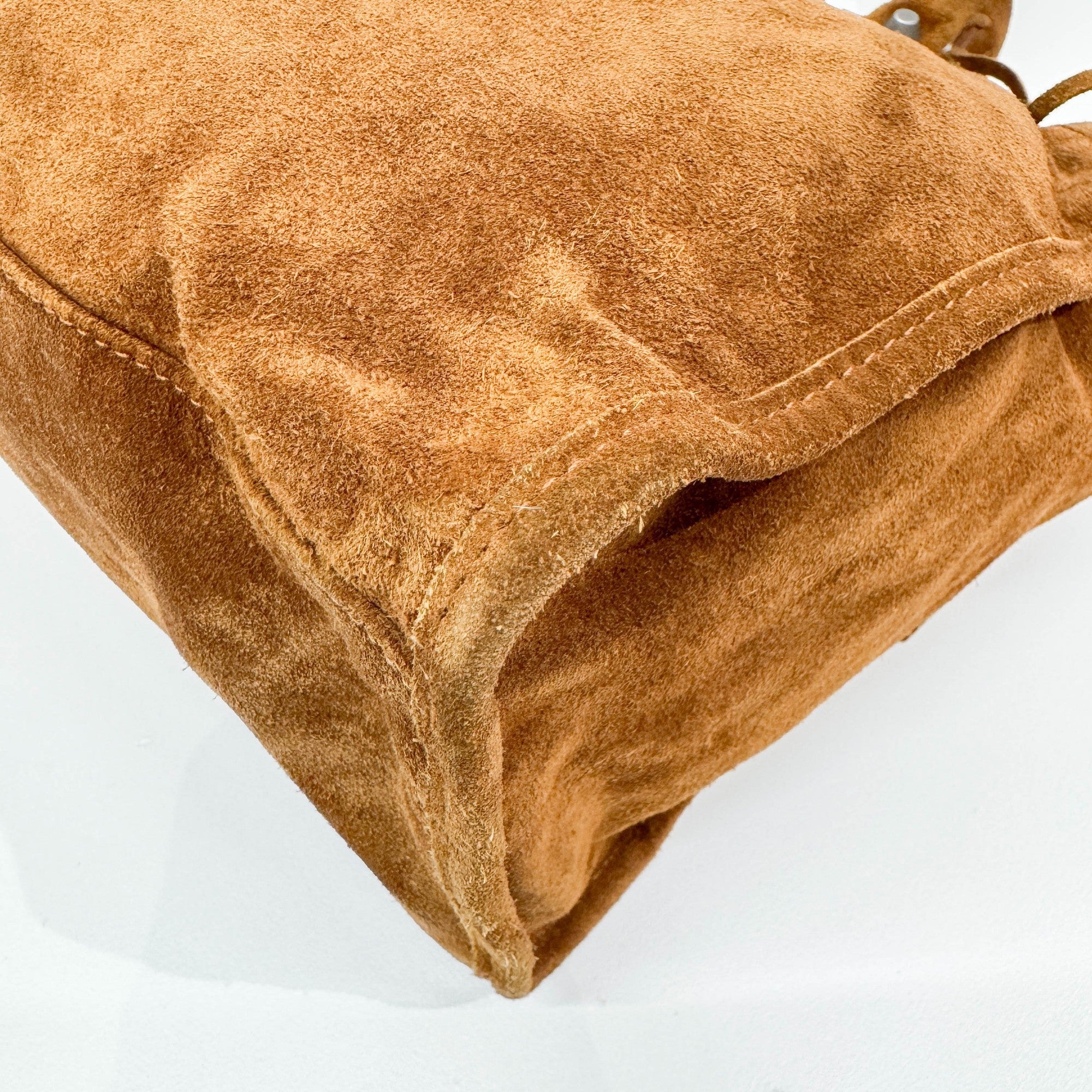 The City Brown Suede Two-Way Bag