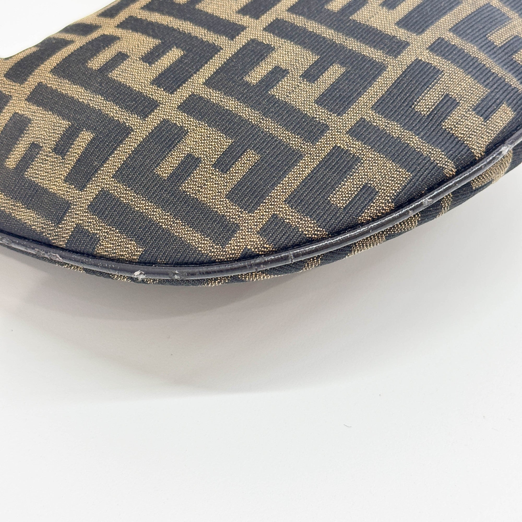 Zucca Brown Canvas Shoulder Bag