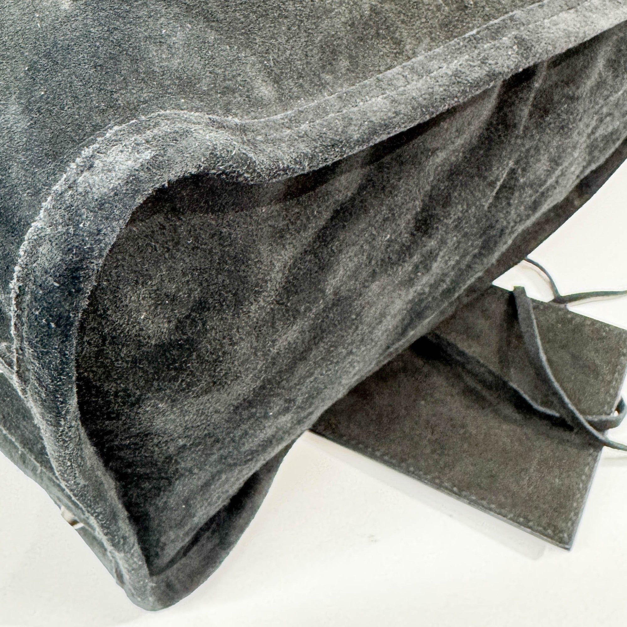 Weekender Black Suede Hand Bag