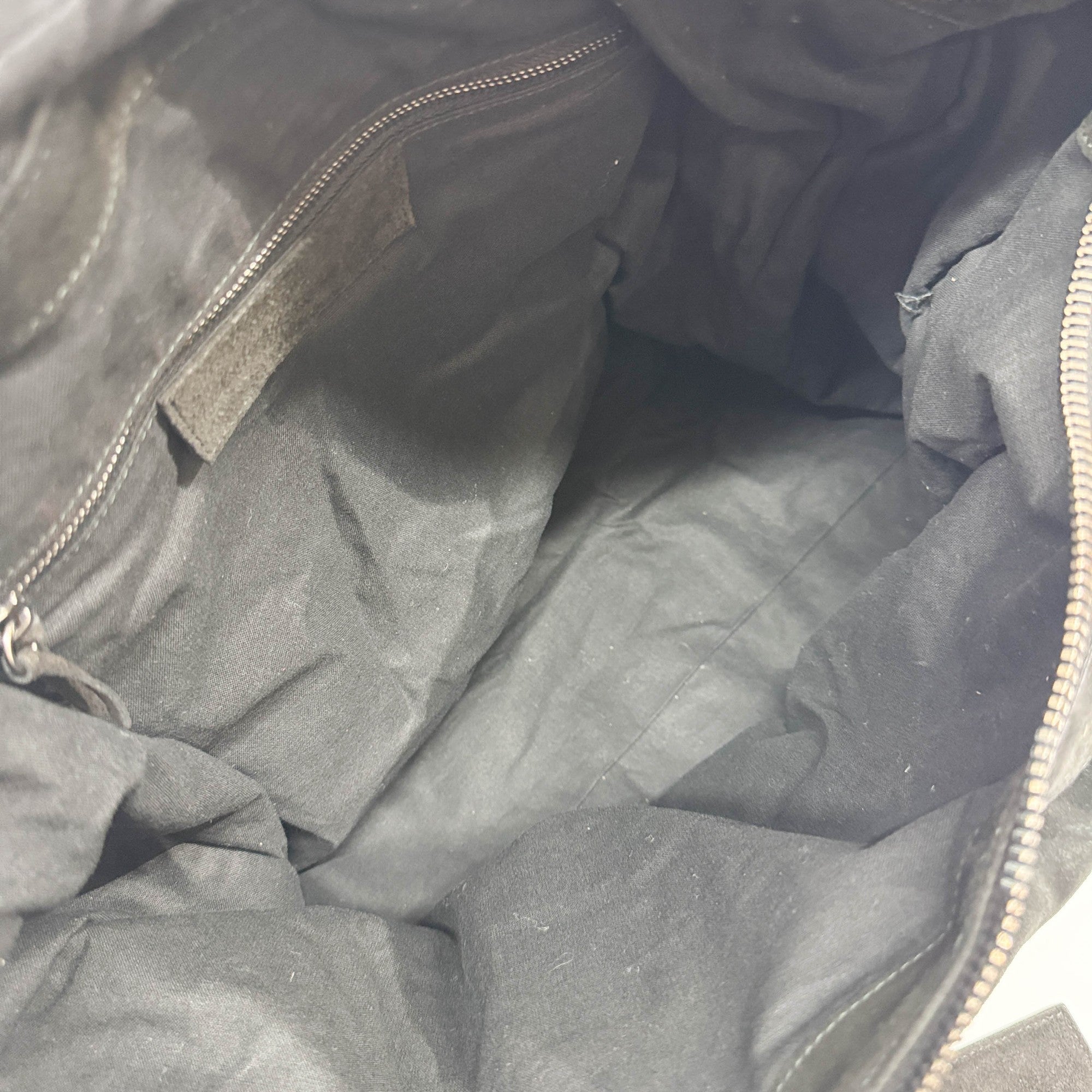 Weekender Black Suede Hand Bag