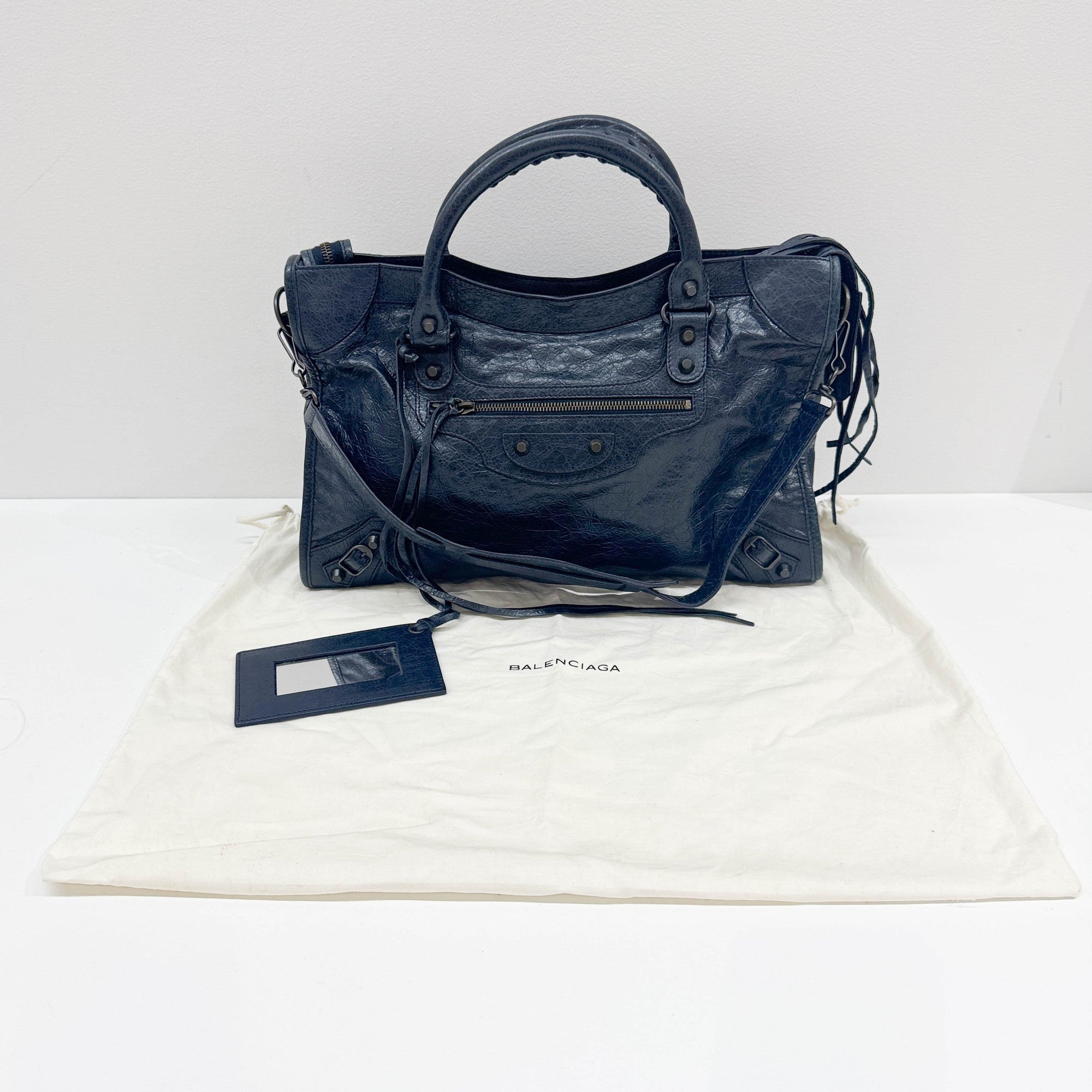 The City Navy Blue Two Way Bag
