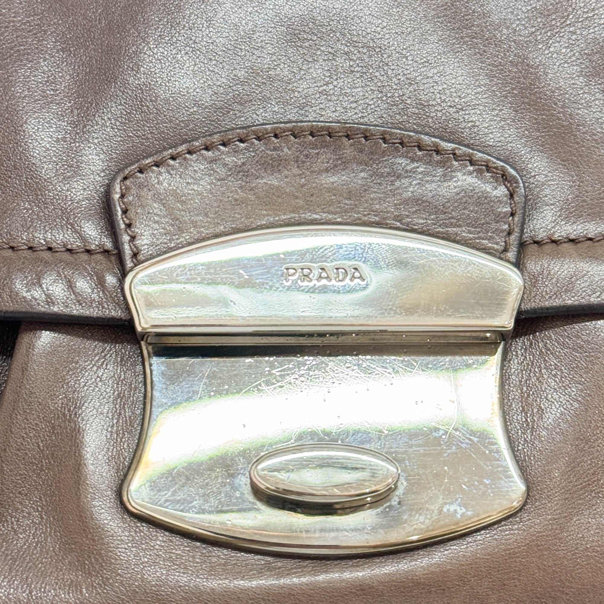 Brown Leather Shoulder Bag