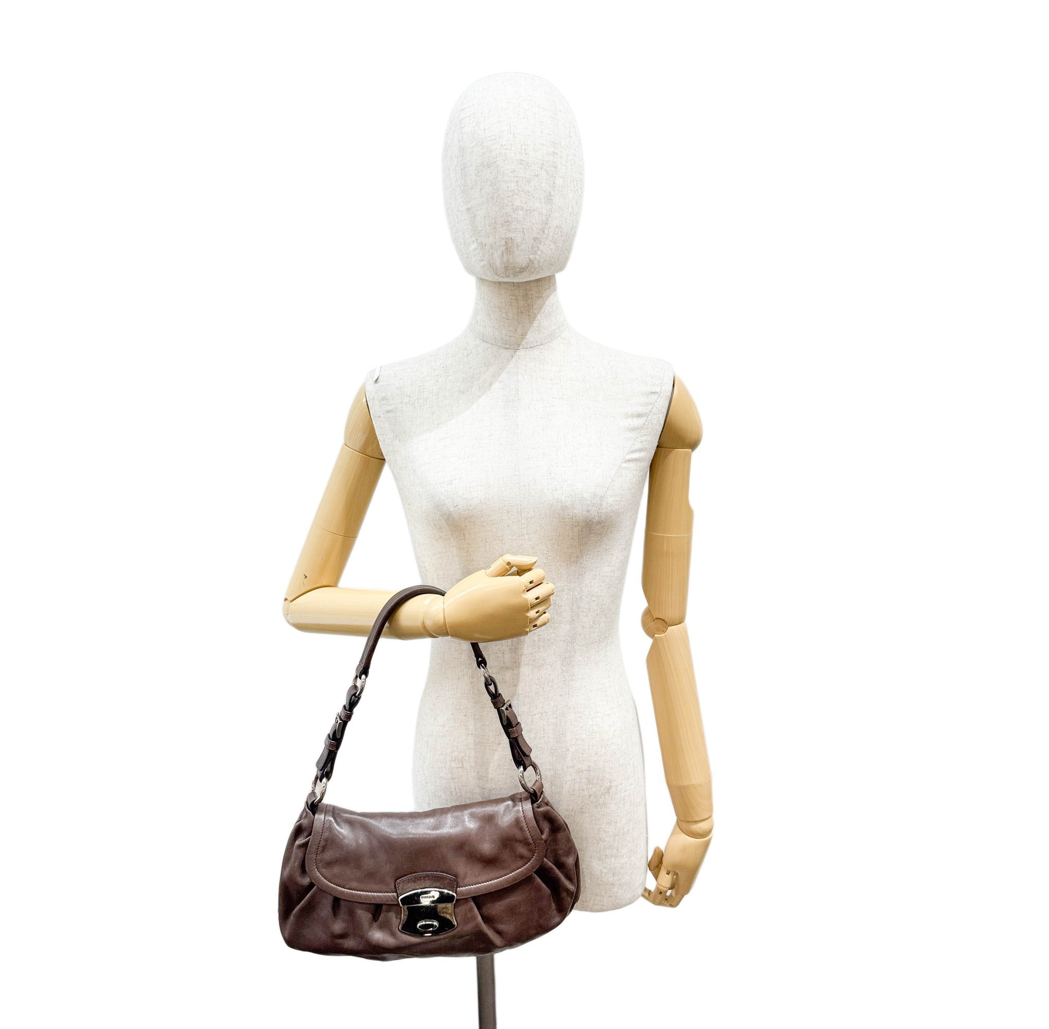 Brown Leather Shoulder Bag