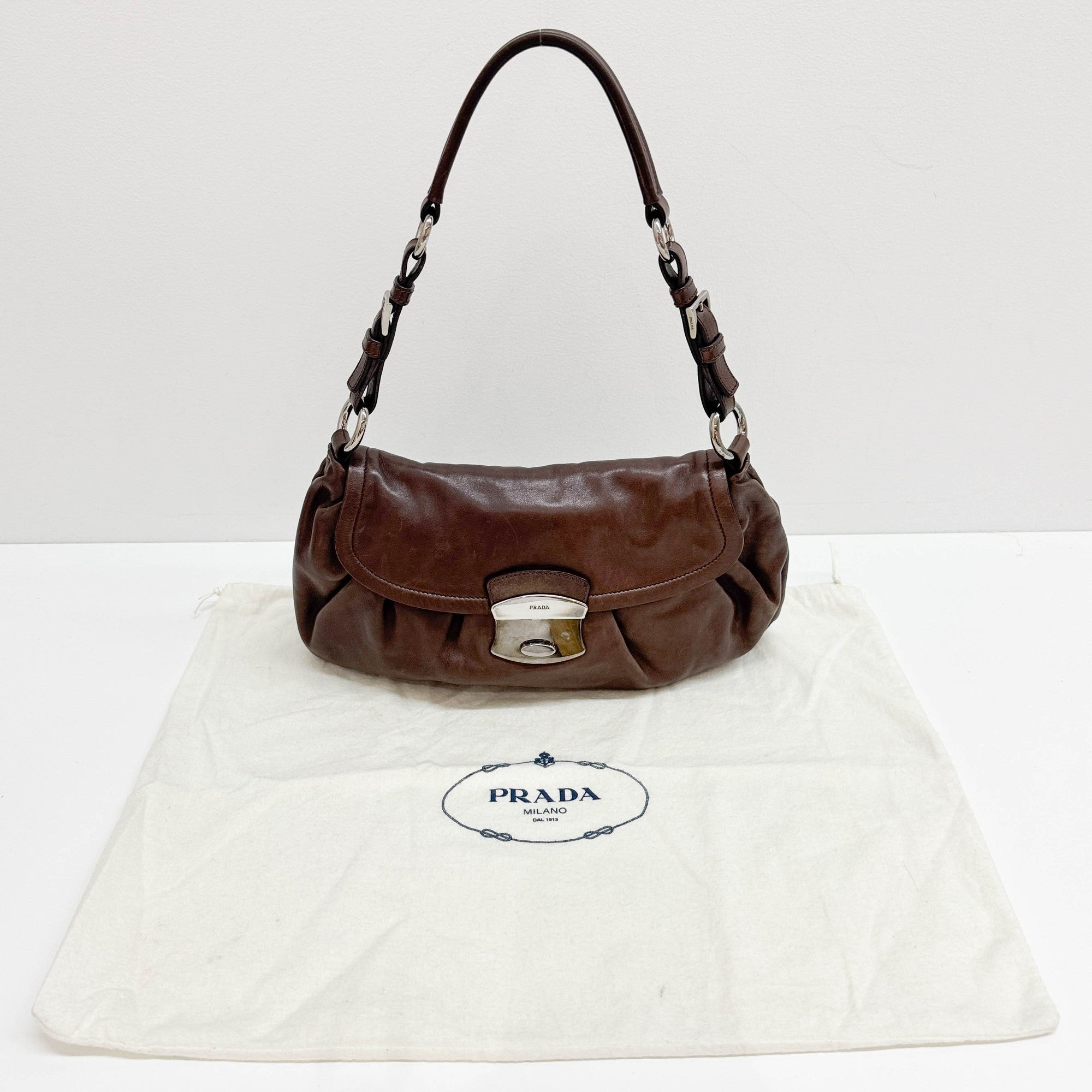 Brown Leather Shoulder Bag