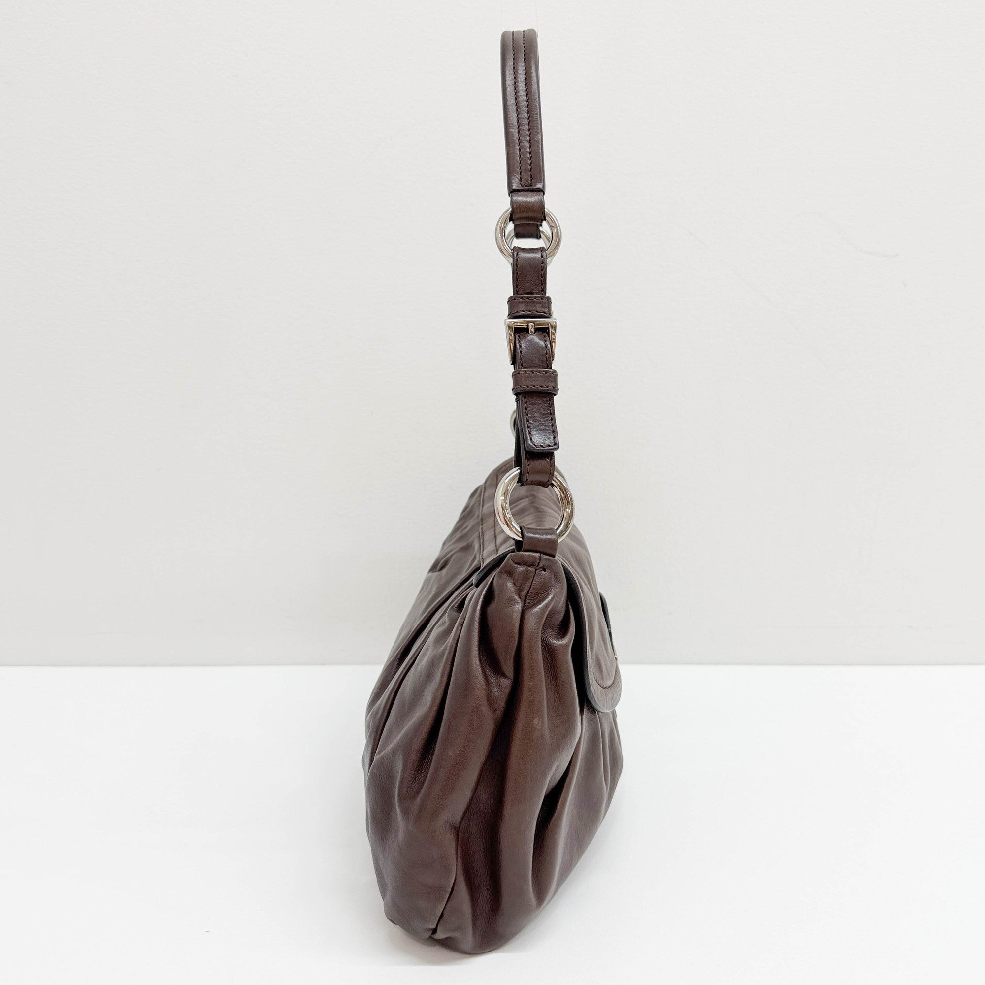Brown Leather Shoulder Bag