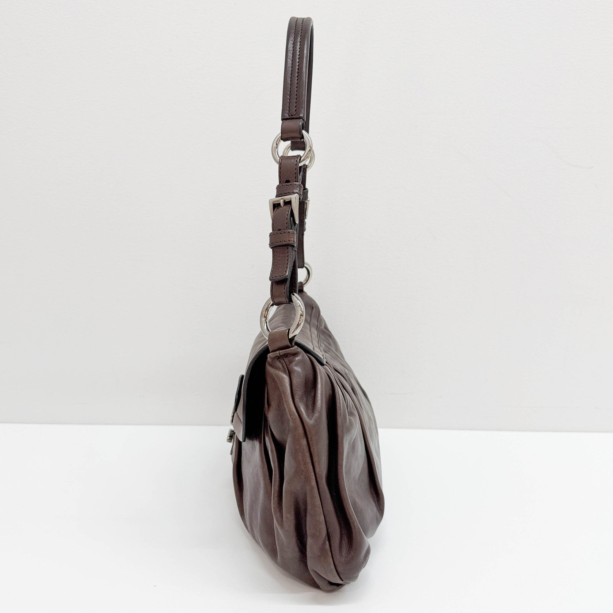 Brown Leather Shoulder Bag