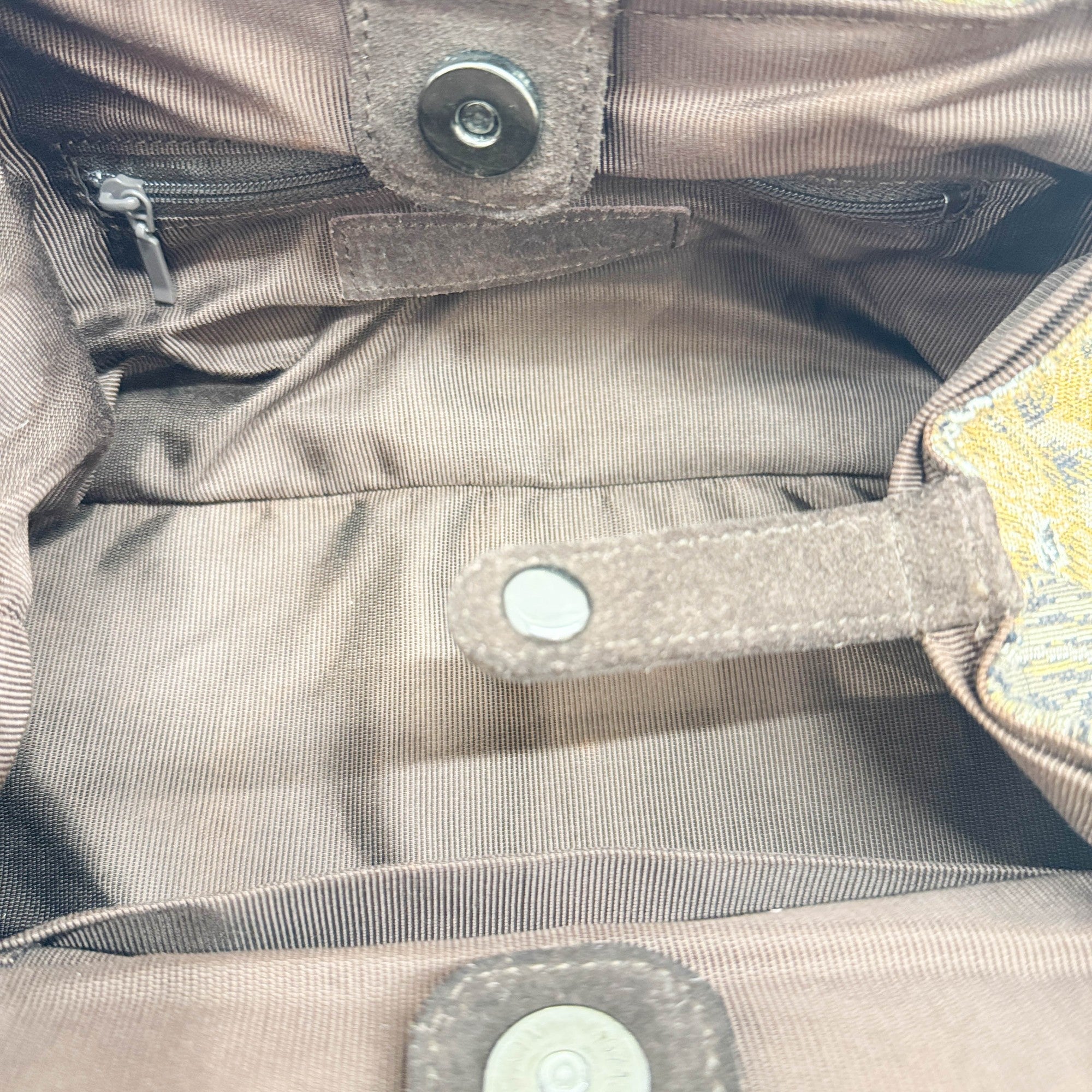 Tan Savanna Print Cotton Hand Bag