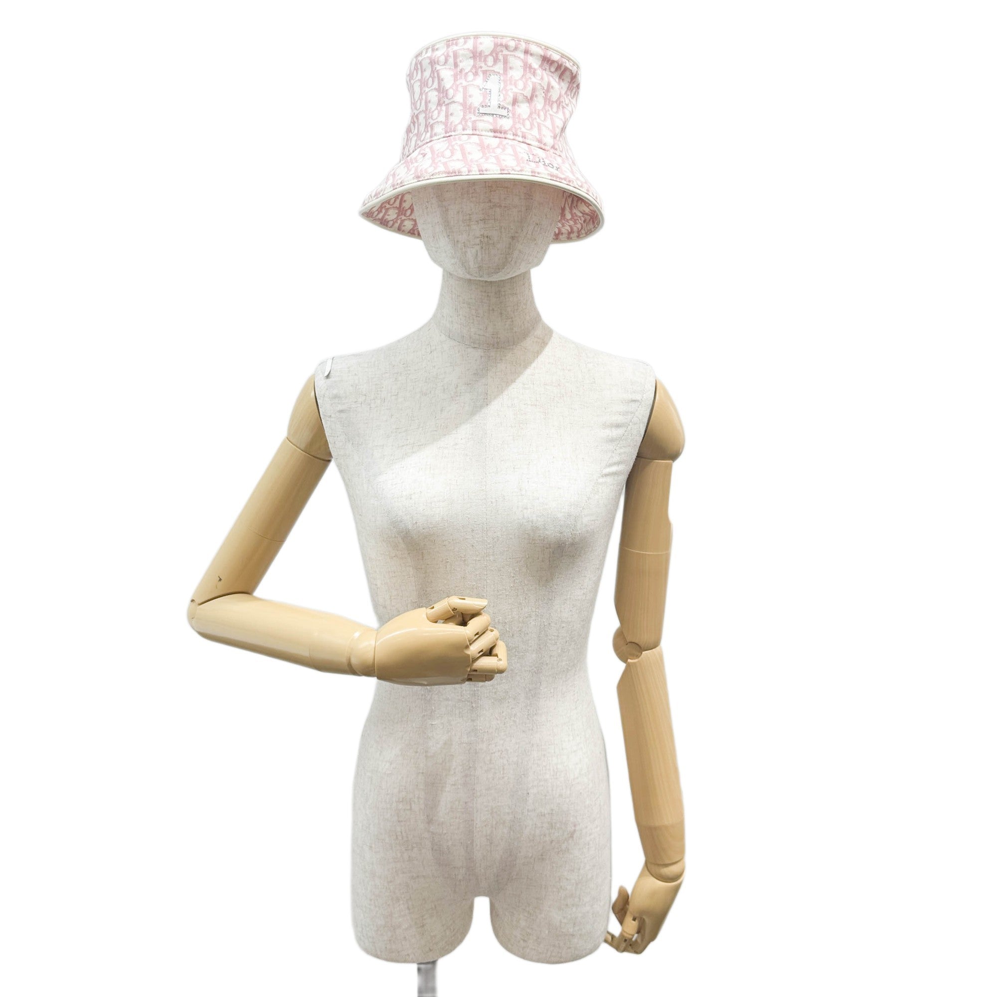 Size 58 Pink Trotter Canvas Bucket Hat