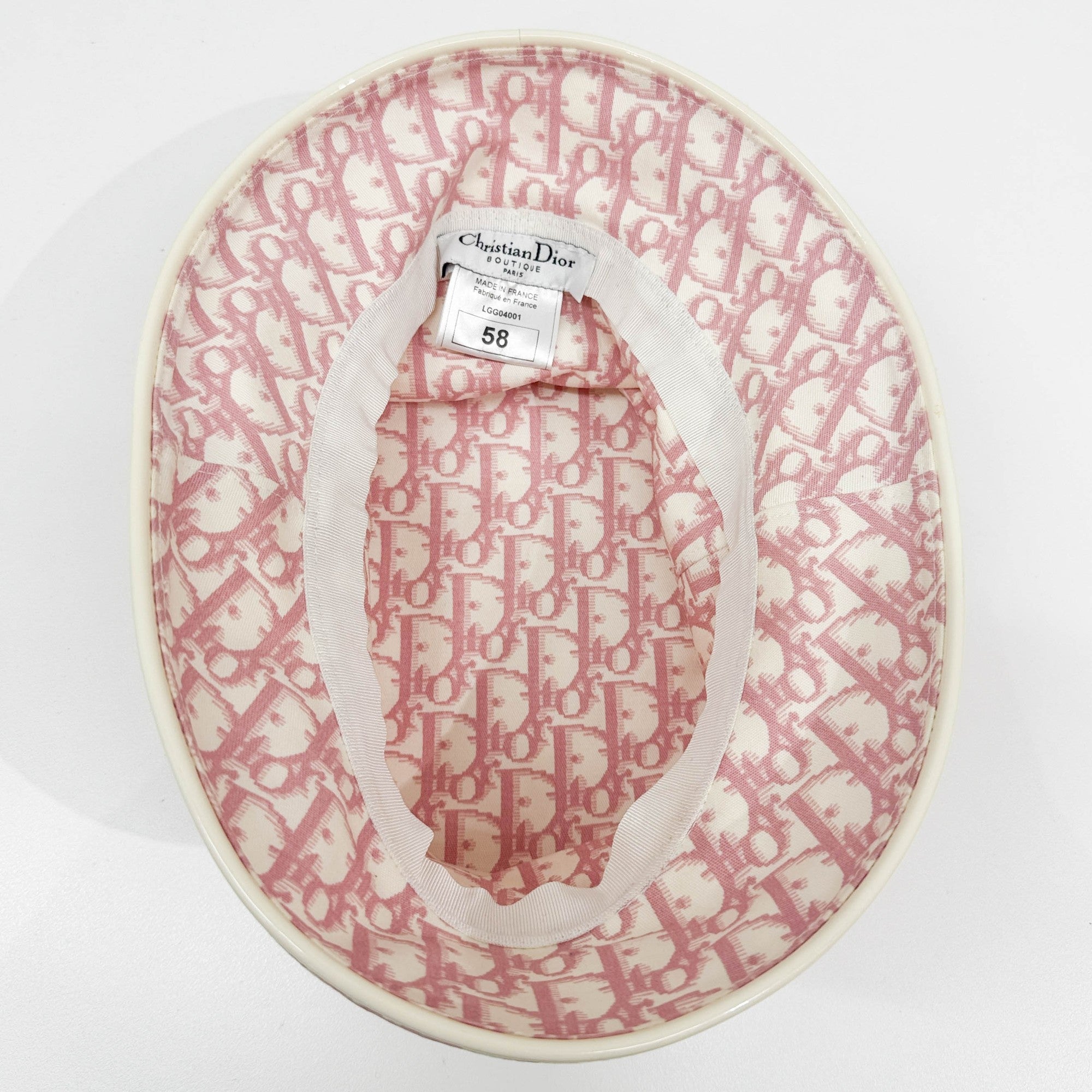 Size 58 Pink Trotter Canvas Bucket Hat