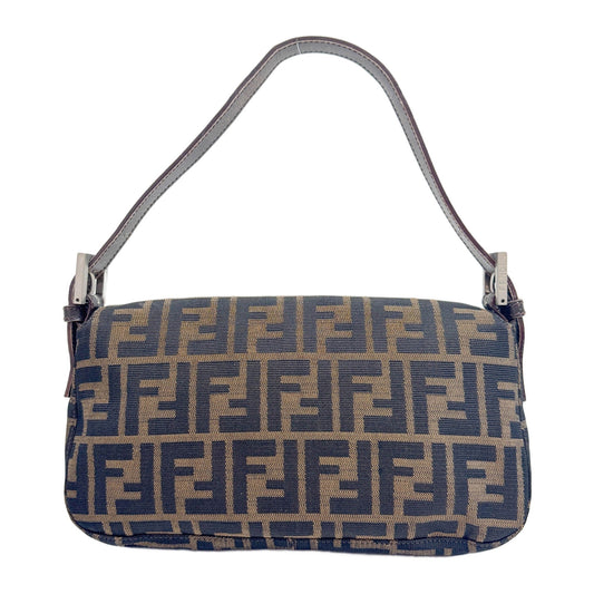 Baguette Brown Zucca Shoulder Bag