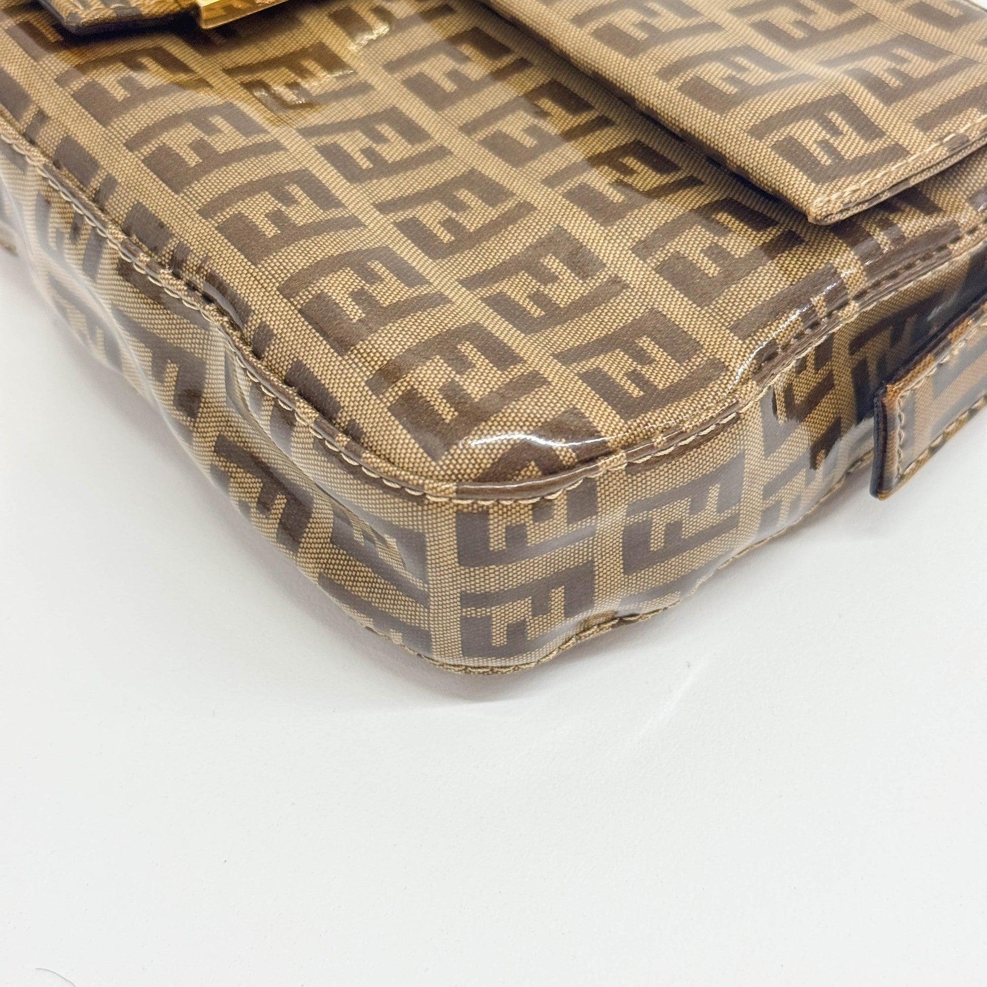 Baguette Brown Zucchino Shoulder Bag