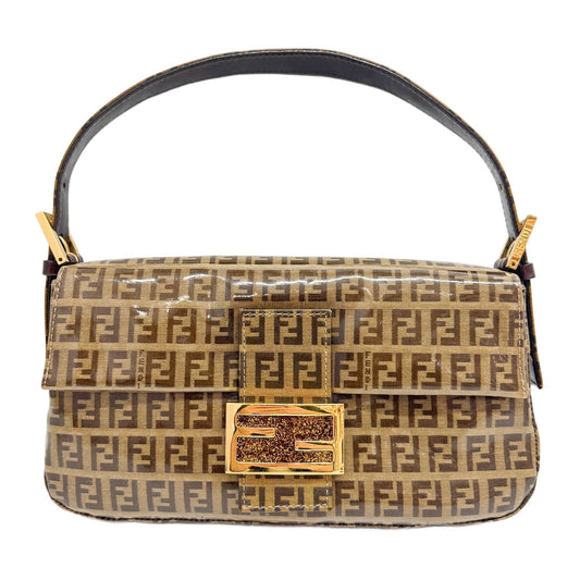 Baguette Brown Zucchino Shoulder Bag