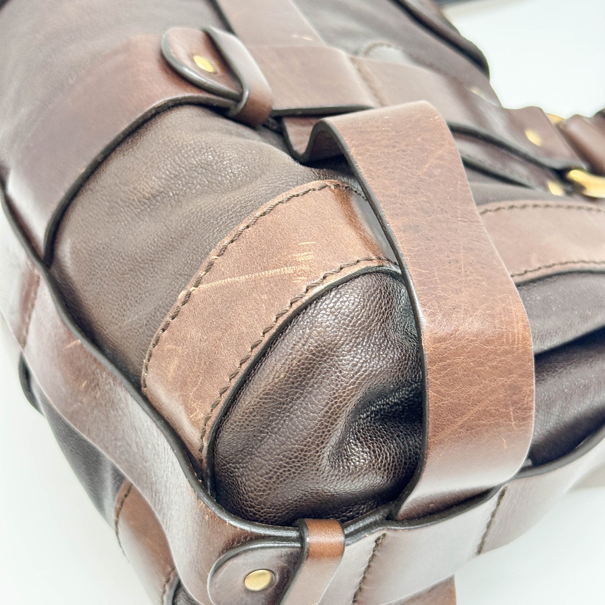 Kerala Brown Leather Shoulder Bag