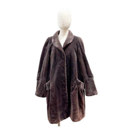 Brown Fur Coat F Size
