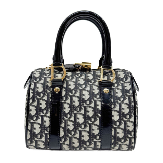 Mini Boston Black Trotter Handle Bag