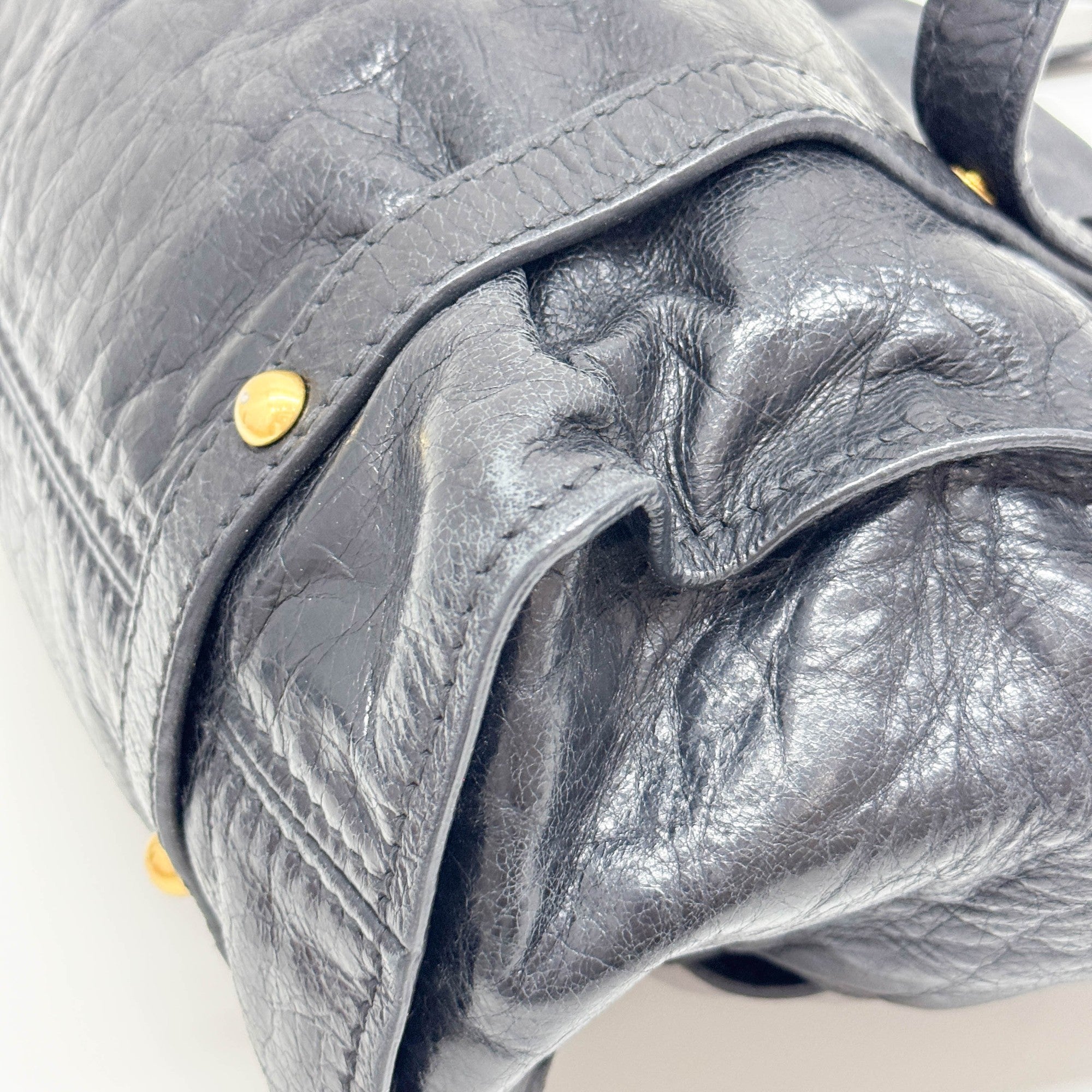 Black Leather Bow Bag Shoulder Bag