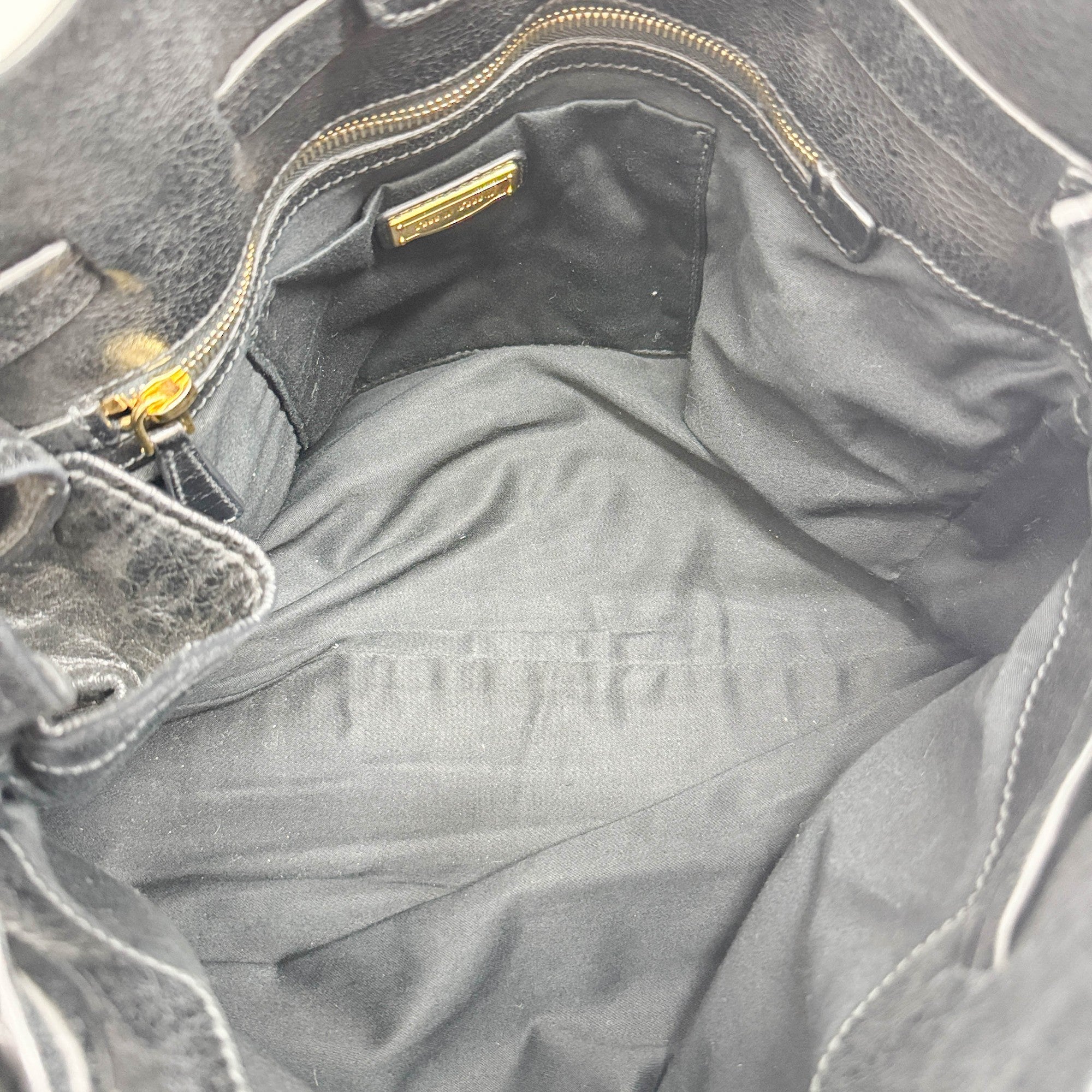 Black Leather Bow Bag Shoulder Bag