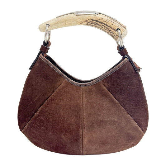 Mini Mombasa in Brown Suede Handle Bag