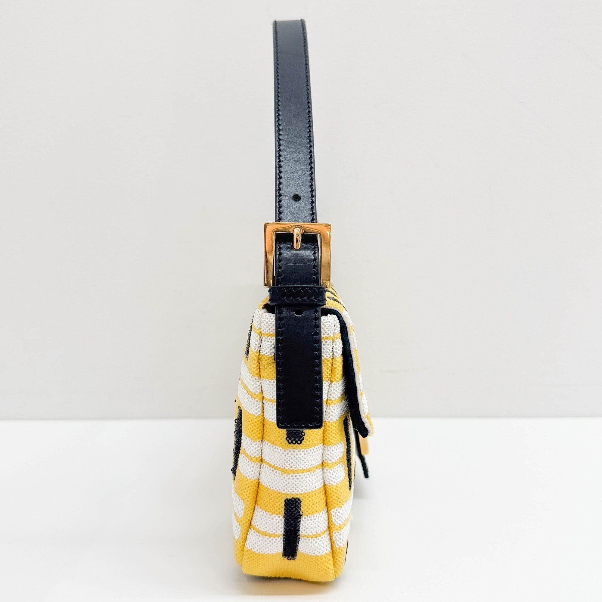 Baguette in Multi-colored Mini-Sequin Shoulder Bag